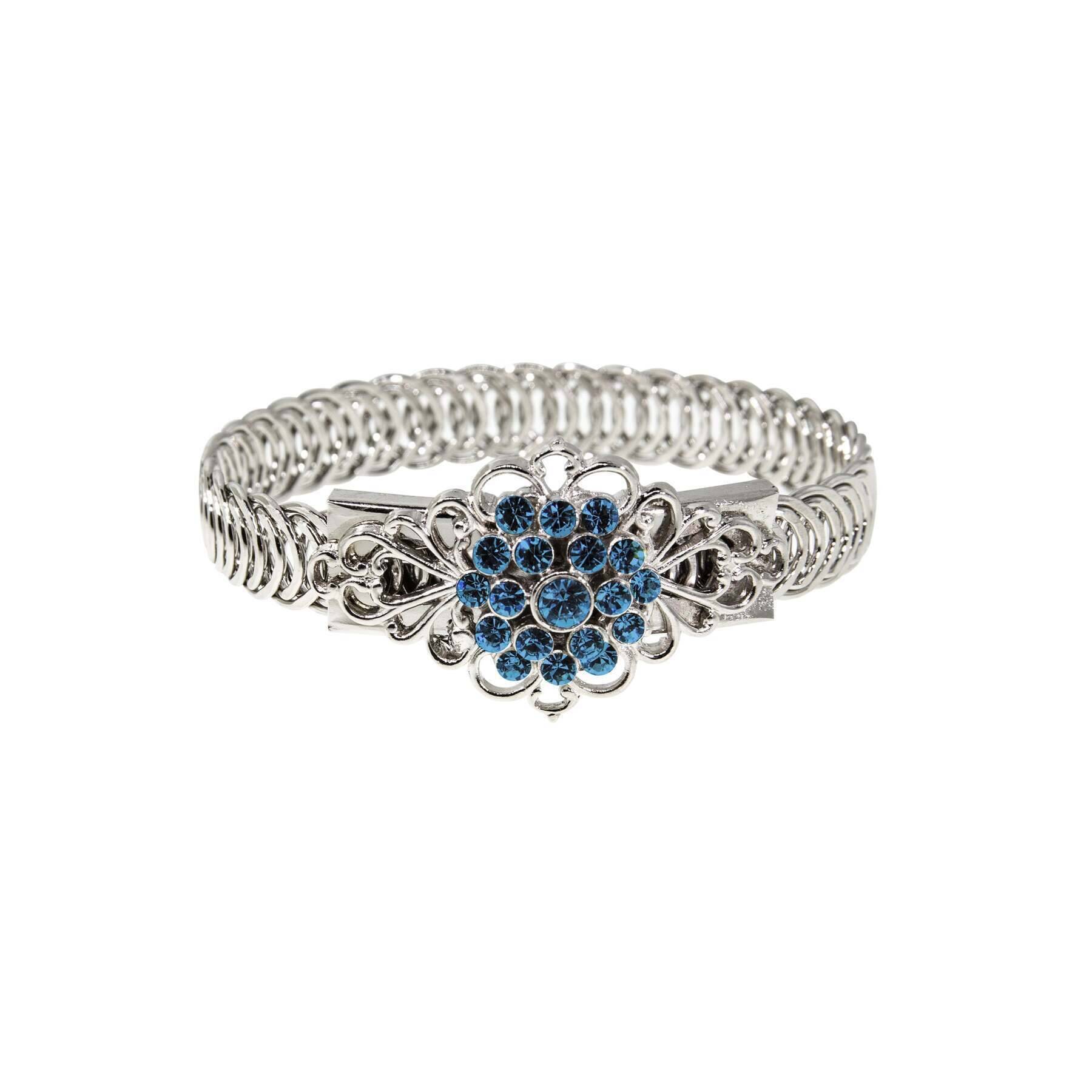 1928 Jewelry Crystal Flower Overlay Belt Bracelet - Vintage Style Rhinestone Waist Chain for Women - Perfect for Weddings, Parties, and Evening Dresses