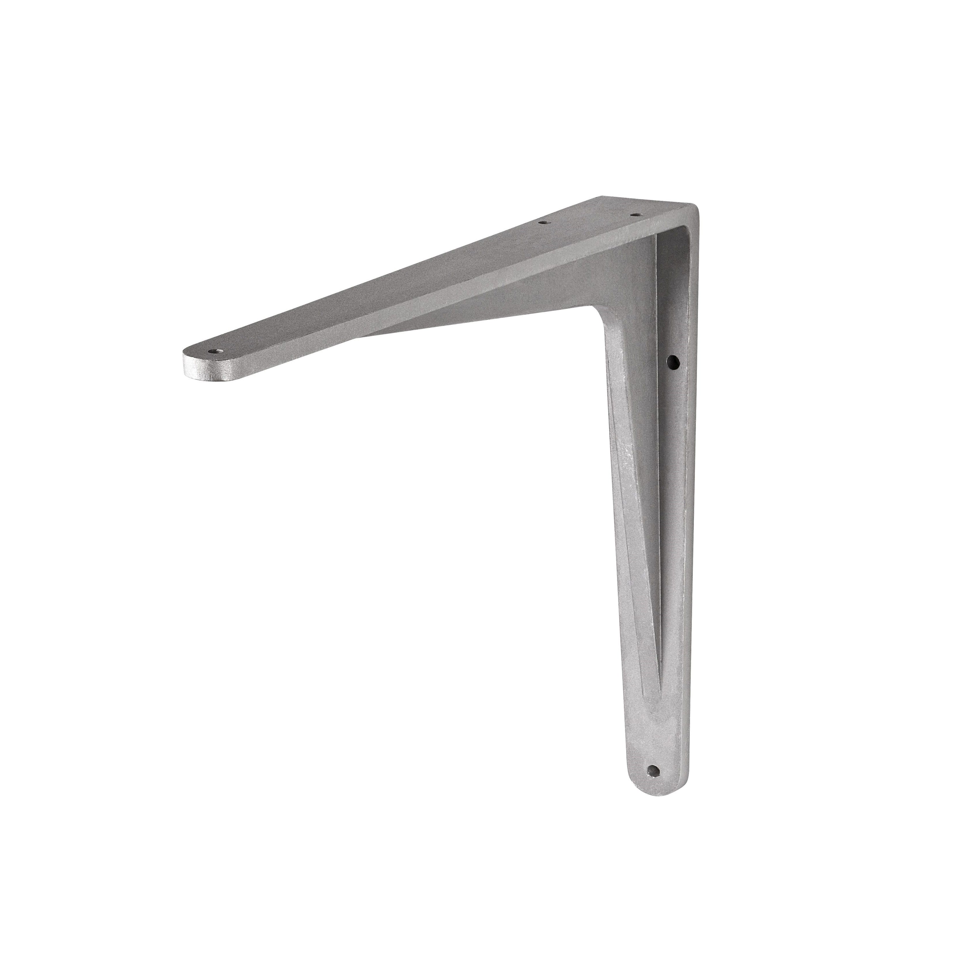Heavy Duty HERAKLES Shelf Bracket - 6 Inch Steel L Brackets for Floating Shelves, Wall Mounted Shelving (Set of 4) - Perfect for Home Storage, Garage Organization & DIY Bookshelf Projects