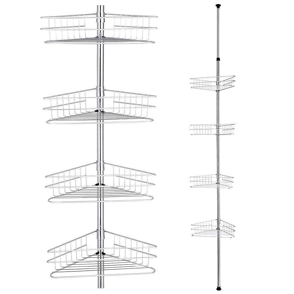 4-Tier Shower Corner Shelf - Bathroom Storage Organizer for Home & Spa