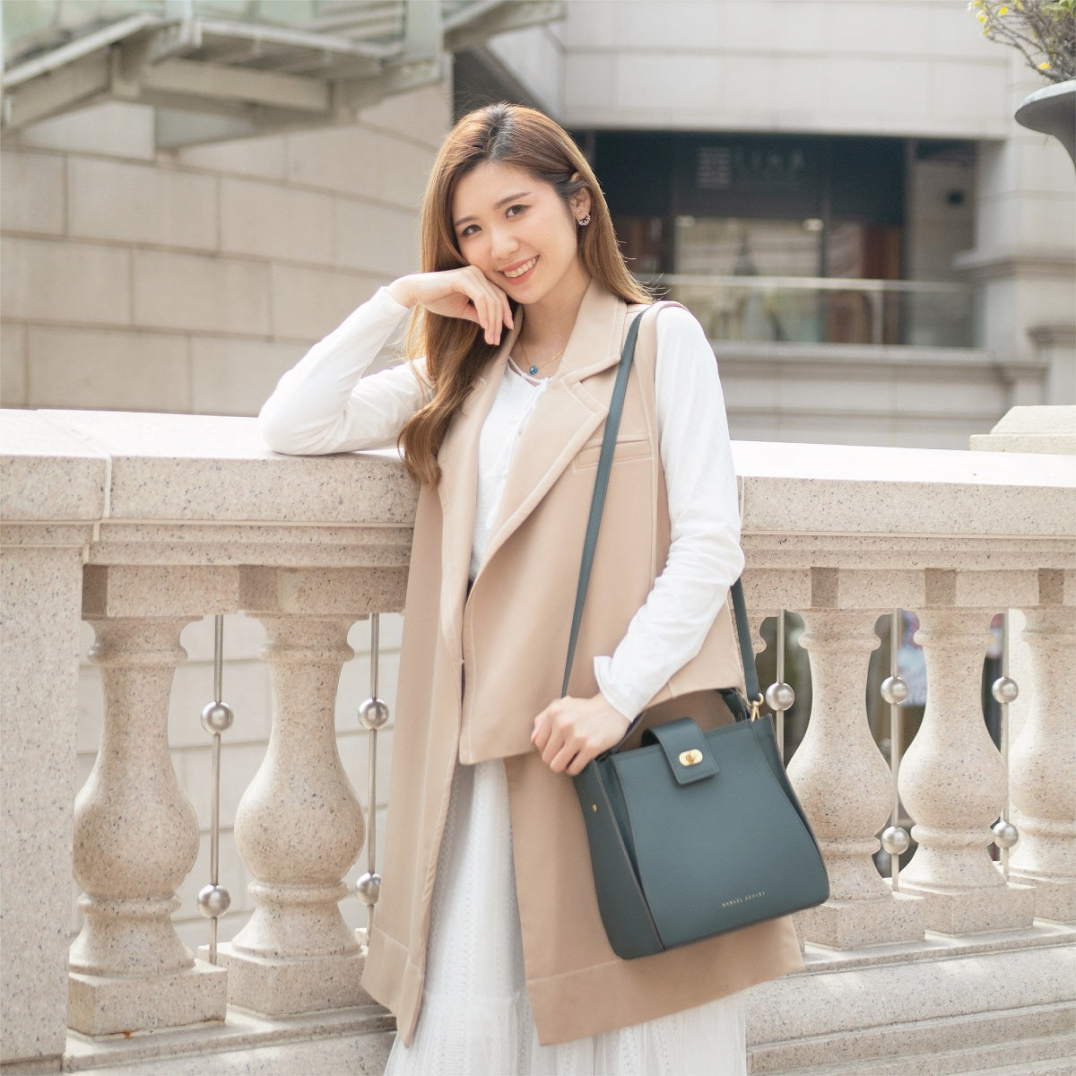 Athena Genuine Leather Bucket Bag for Women - Stylish Crossbody Shoulder Handbag - Perfect for Work, Travel & Everyday Use