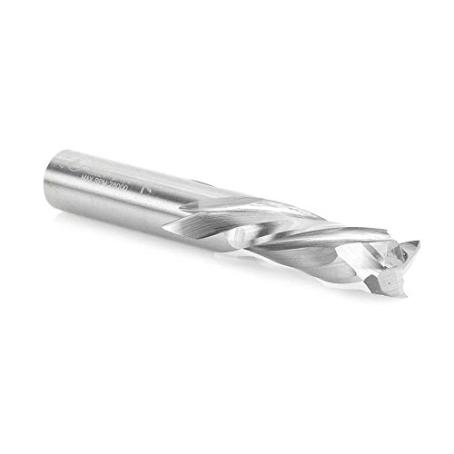 Amana Tool 46024 CNC Solid Carbide Mortise Compression Spiral Router Bit - 3 Flute 1/2