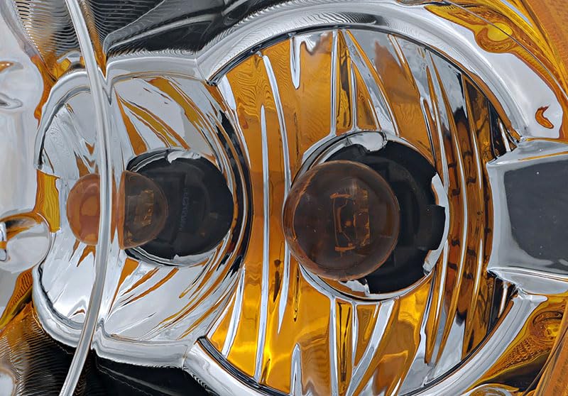 2005-2007 Chrysler Town & Country Halogen Headlight Assembly Set - Driver & Passenger Side Replacement Lamps for Improved Night Visibility - Perfect for Highway Driving and Nighttime Commutes