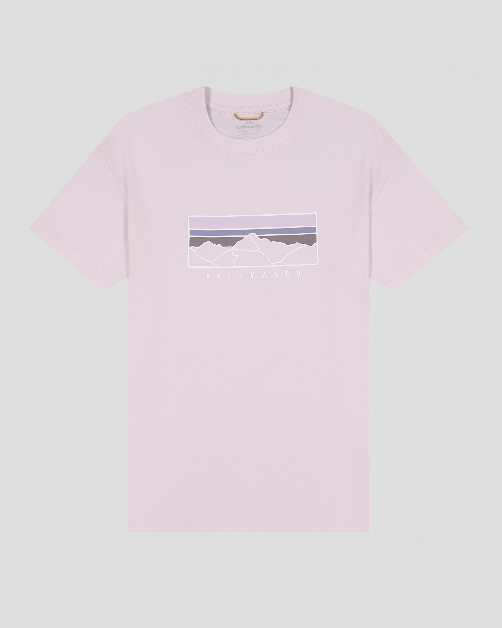 Women's Mountain Sunset Organic Cotton T-Shirt - Stardust Print | Eco-Friendly Casual Tee for Hiking, Travel & Everyday Wear