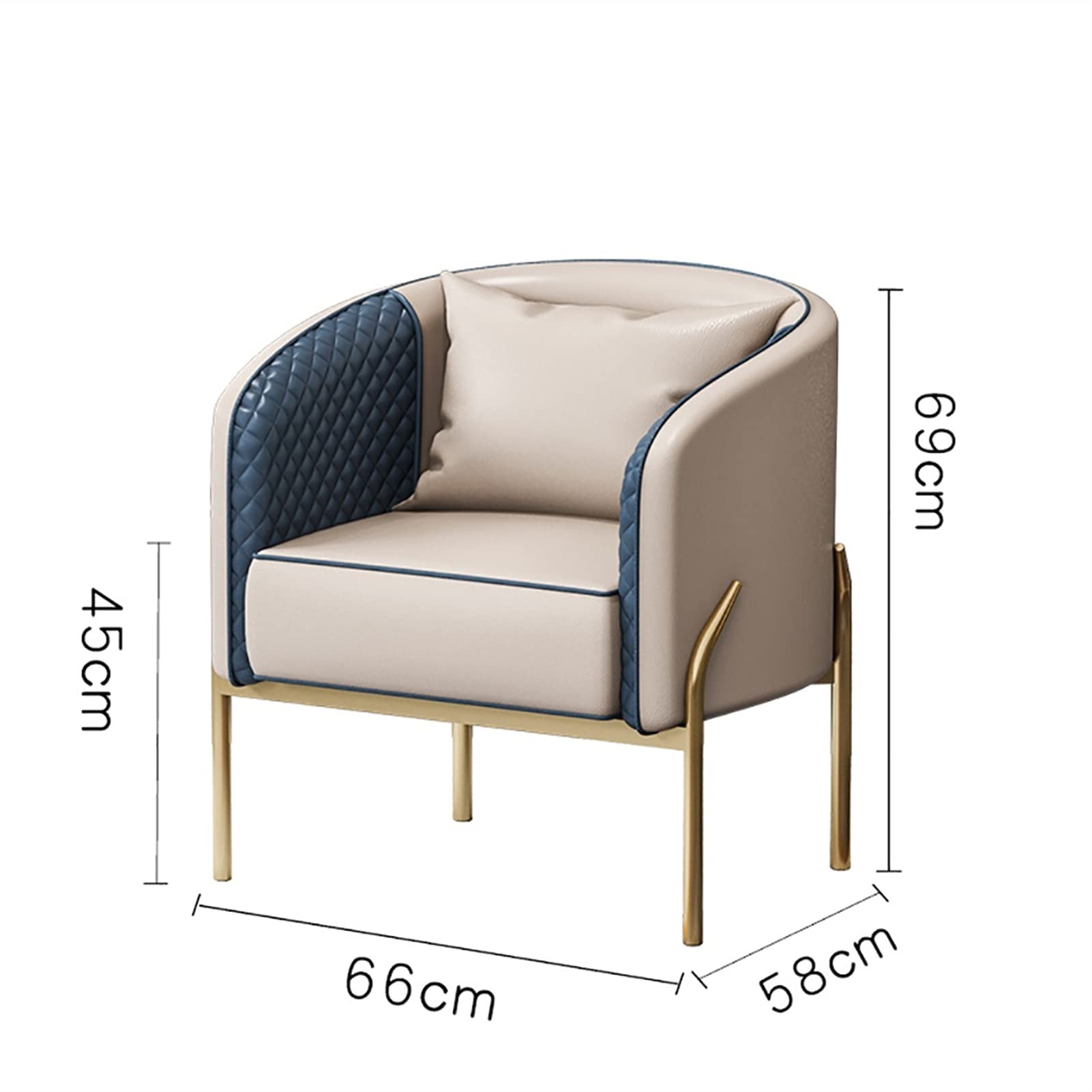 Modern Fabric Armchair - Upholstered Living Room Chair with High-Density Sponge Cushion, Thick & Supportive Seat That Won't Collapse - Orange (Style 4) - Perfect for Cozy Living Rooms, Reading Nooks & Home Offices