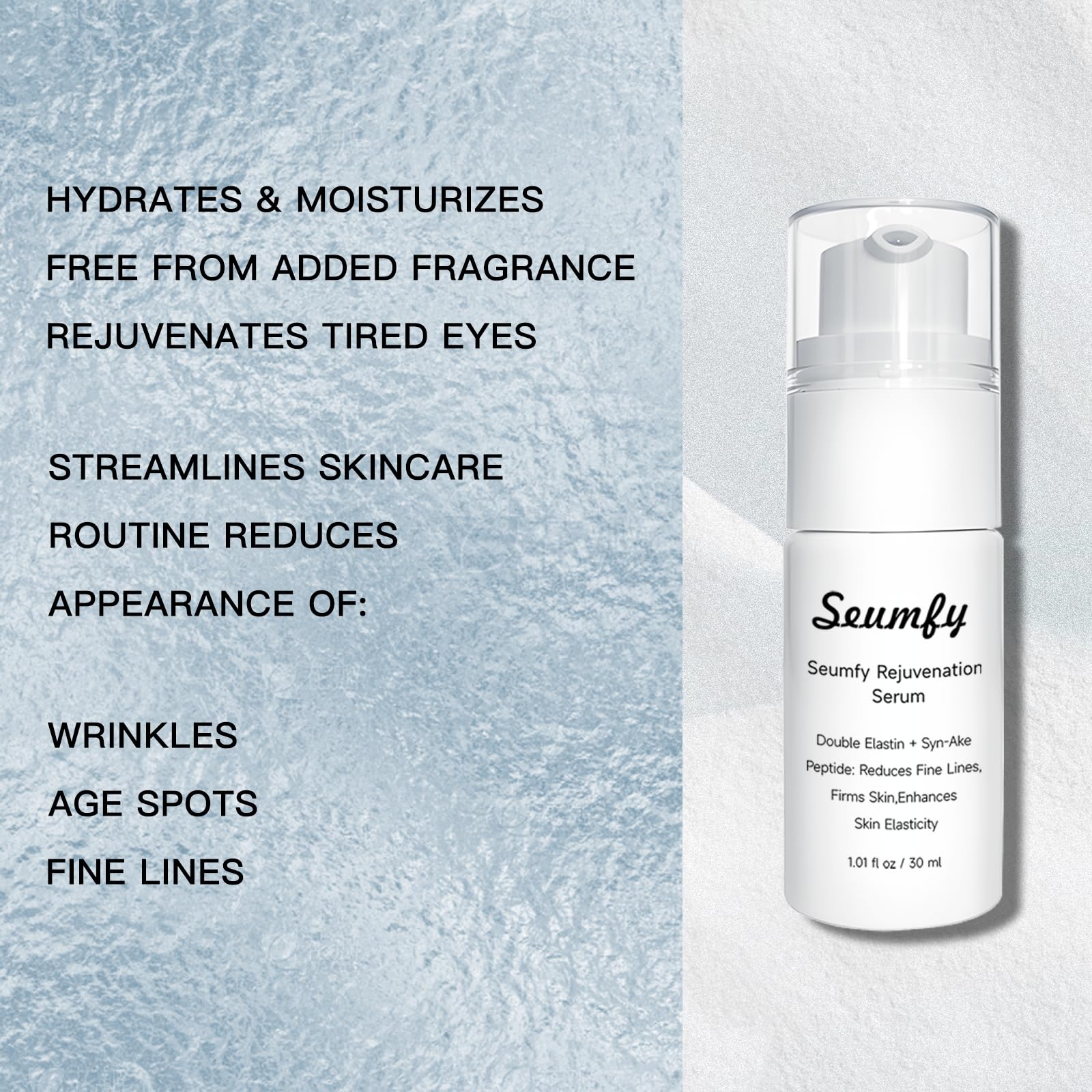 **Anti-Wrinkle Hydrating Face Serum with Hydrolyzed Collagen – Brightens Dull Skin, Reduces Fine Lines – 30ml/1.01 Fl Oz – Perfect for Daily Skincare & Nighttime Routine**