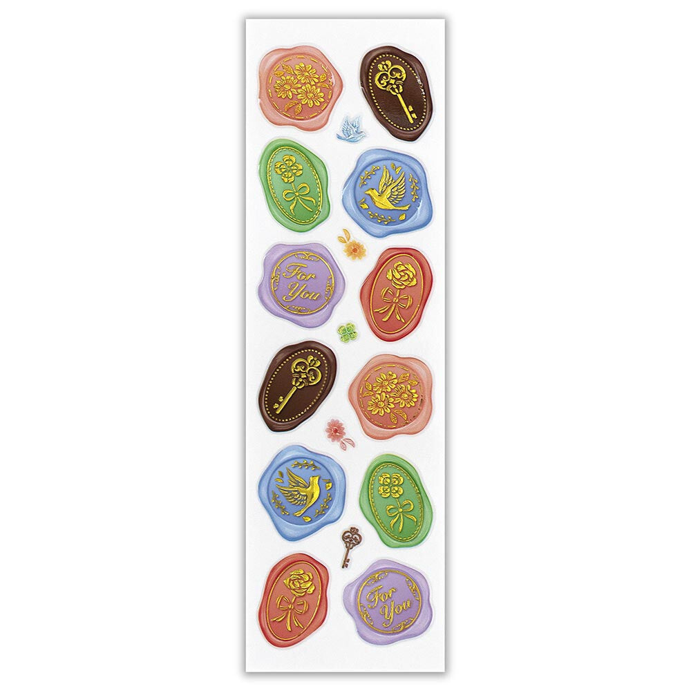 Vintage Antique Sealing Wax Stickers for Letters, Invitations & Crafts - Elegant Wax Seal Stamps for Wedding, DIY Scrapbooking & Gift Wrapping (10-Pack)