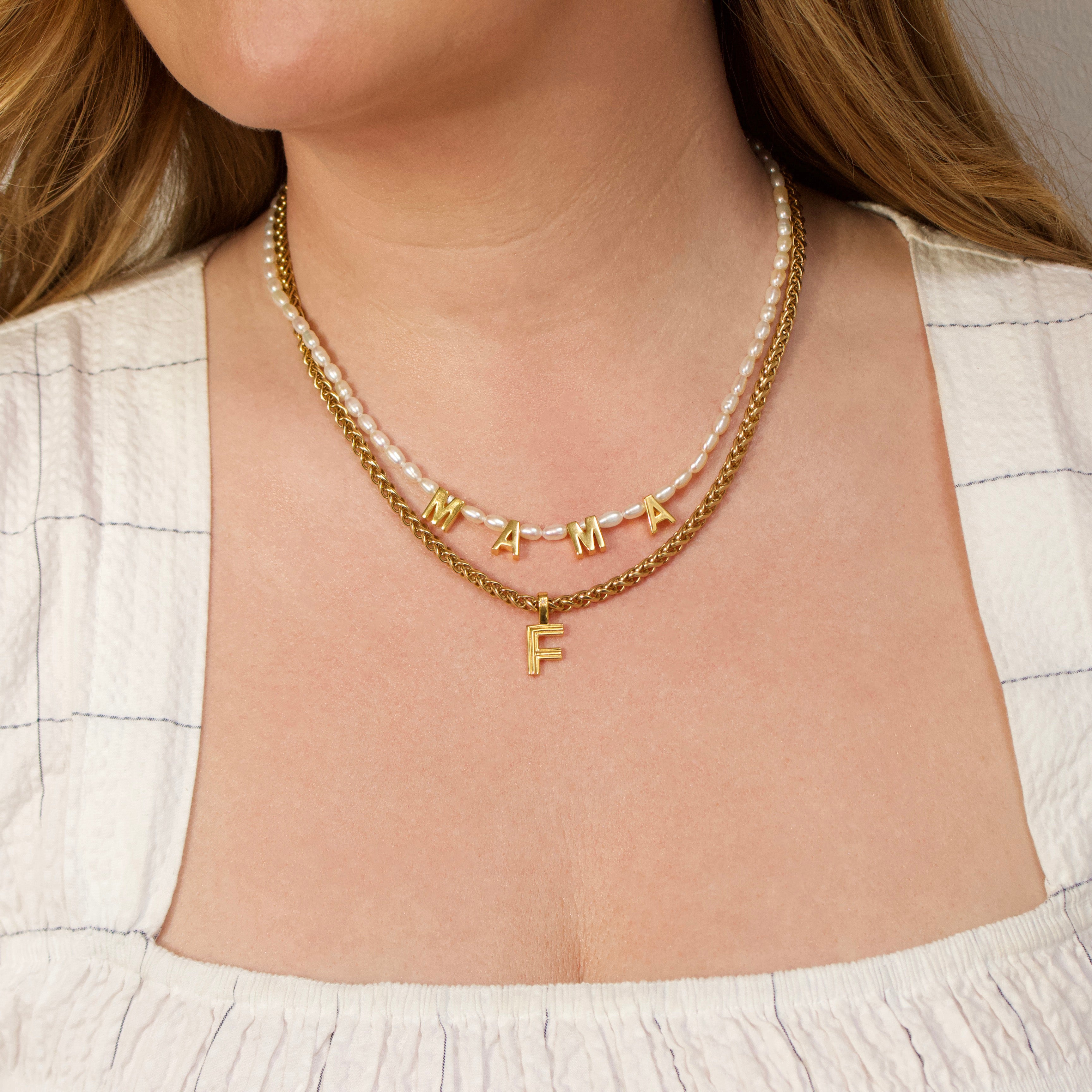 Personalized Diamond Star Initial Pendant Necklace - Chunky Letter Charm for Women - Perfect for Birthdays, Anniversaries & Everyday Elegance