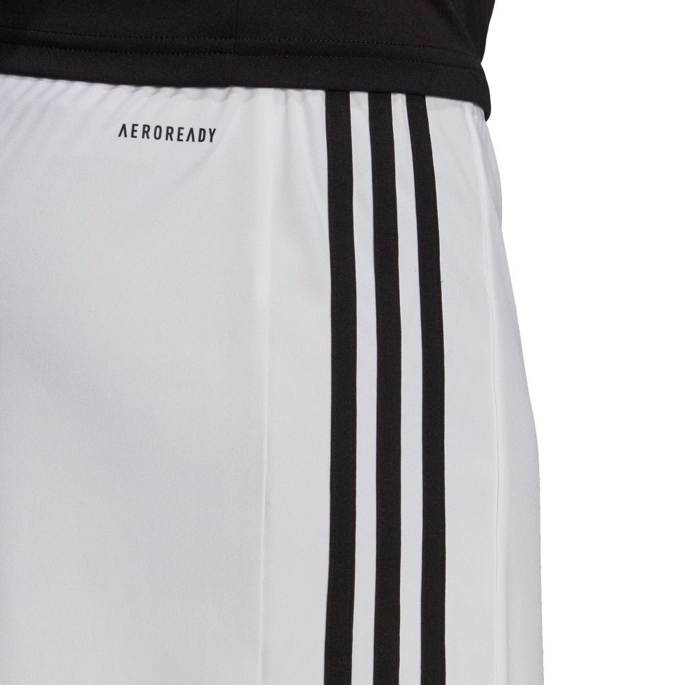 Adidas Youth Squadra 21 Athletic Shorts for Boys - White Sports Shorts for Running, Basketball & Gym Workouts
