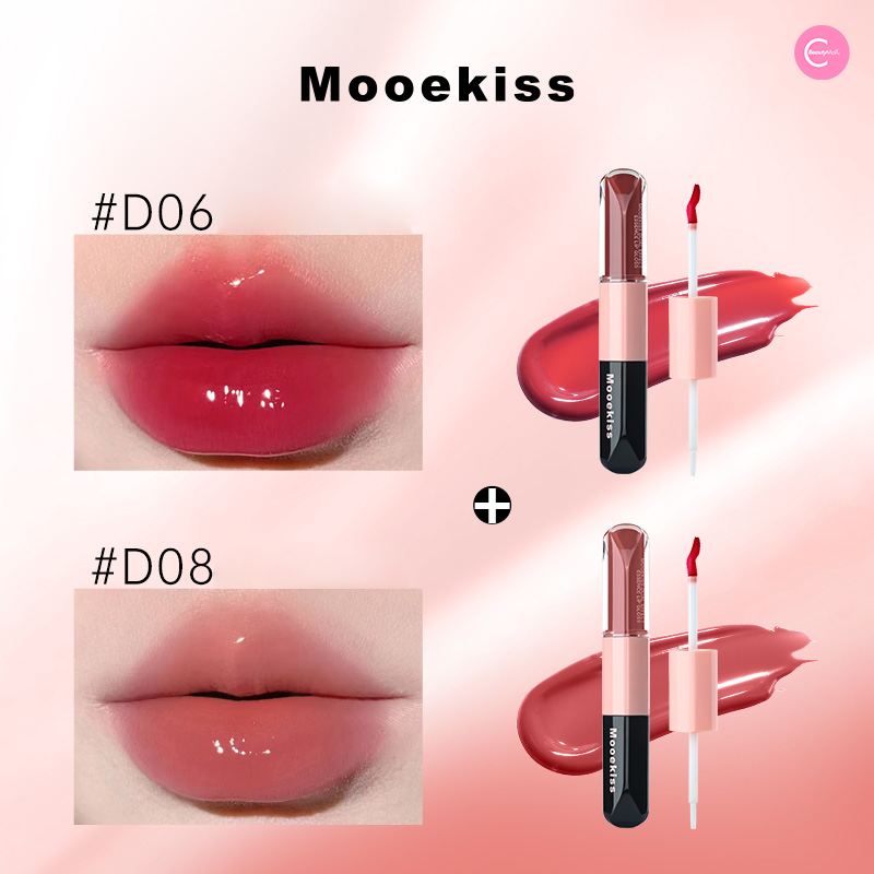 Mooekiss Dual Ended Nourishing Lip Lacquer - Hydrating & Long Lasting Lip Gloss for Day & Night Wear - Perfect for Daily Use, Date Night, and Special Occasions