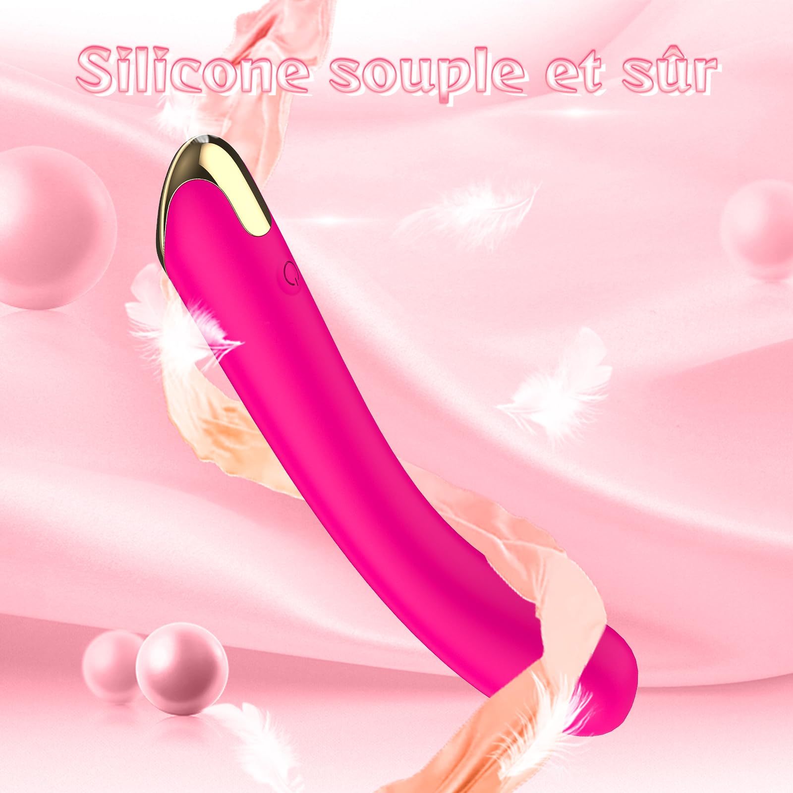 Clitoral Vibrator for Women with 10 Vibration Modes, G Spot & Clit Stimulator, Rechargeable Waterproof Sex Toy for Vaginal & Clitoral Pleasure - Perfect for Solo Play & Couples Foreplay (ROSA-Q2)