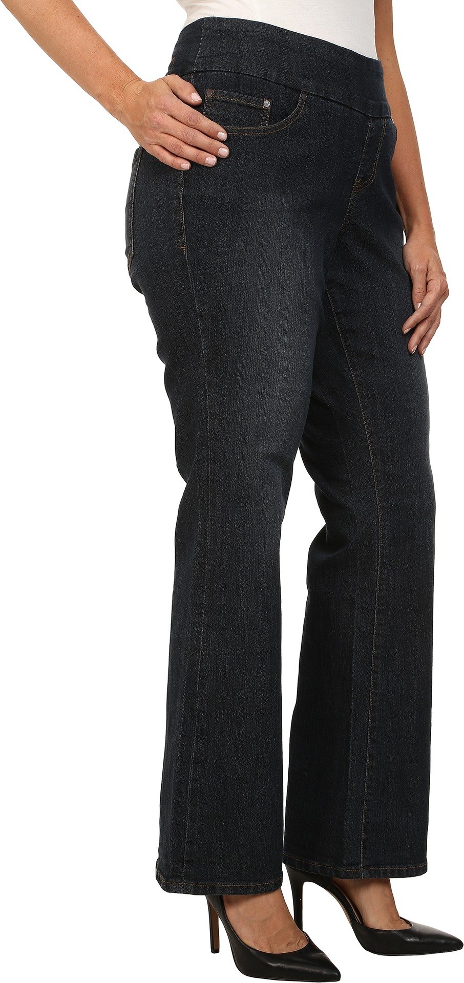 Jag Jeans Women's Plus Size Paley Mid Rise Bootcut Pull-on Jeans - Stretch Comfort Fit for Curvy Women | Perfect for Work, Casual Wear & Night Out