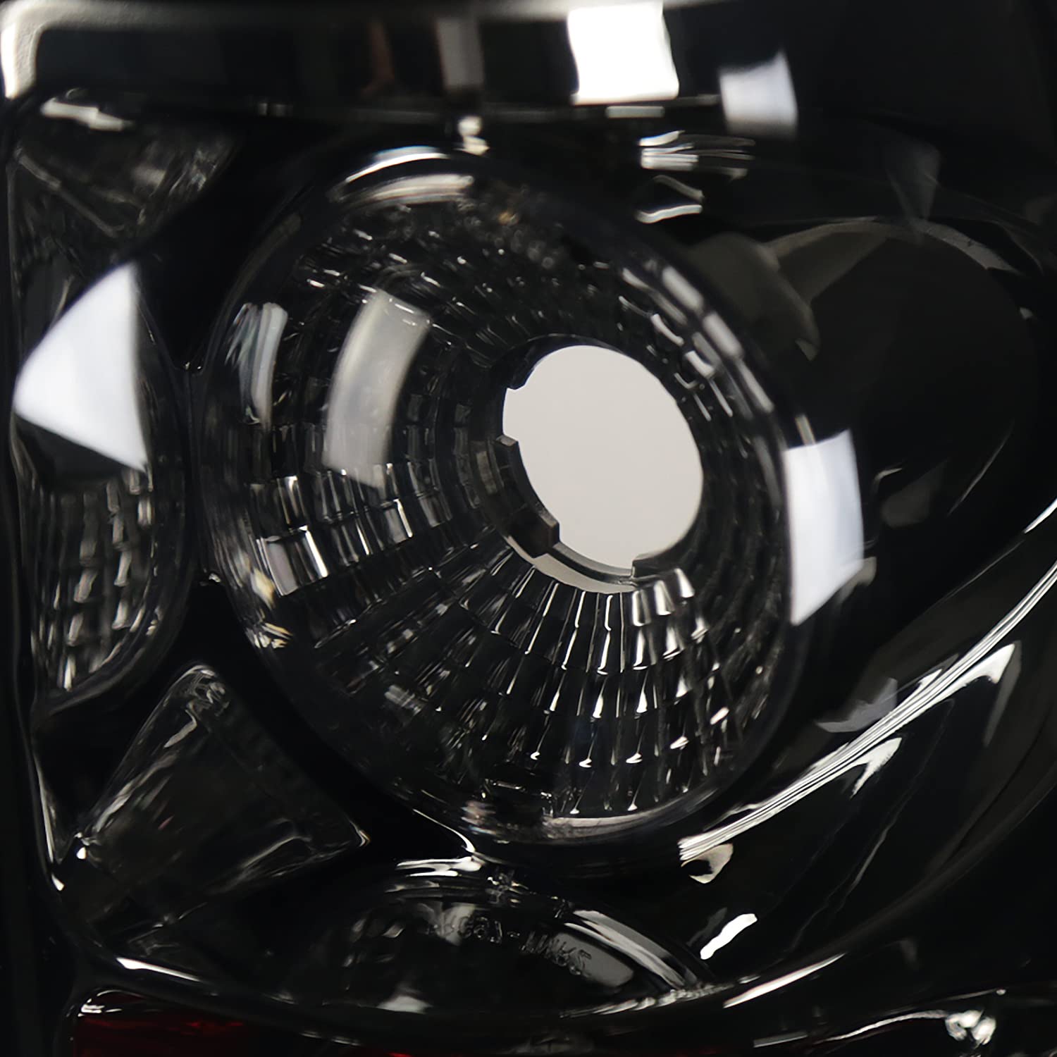 Spec-D Tuning LED Halo Glossy Black Projector Headlights with Clear Bumper Lamps - Compatible with Chevy Silverado (Left & Right Pair) | Upgrade Your Truck's Style & Night Visibility for Off-Roading & City Driving