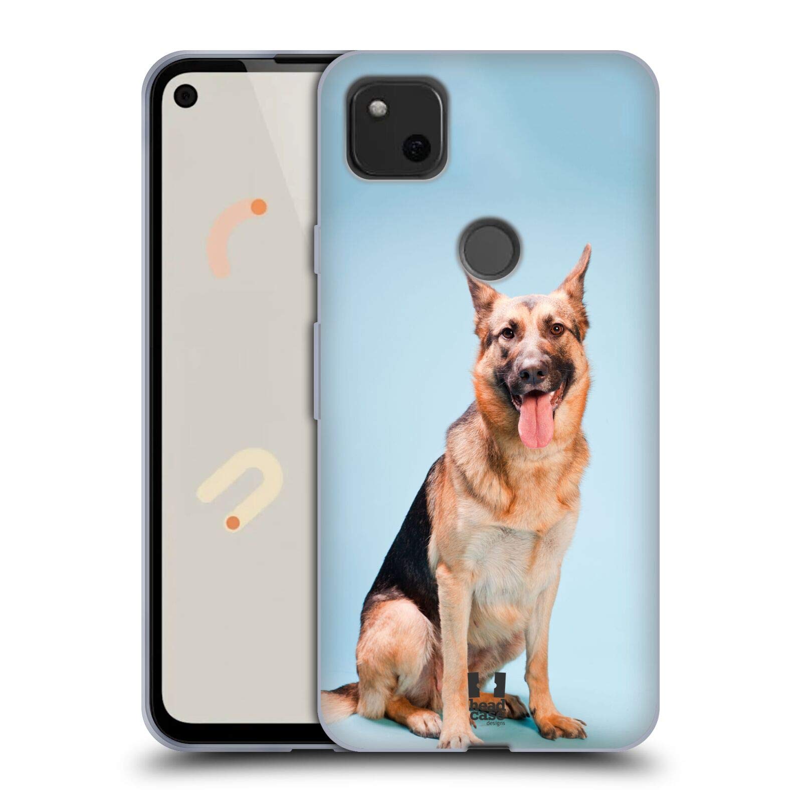 German Shepherd Dog Soft Gel Case for Google Pixel 4a - Pet Lover Gift