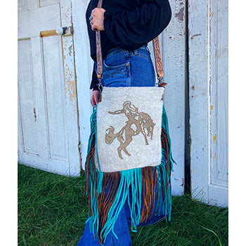 American Darling Conceal Carry Bronc Hide Purse - Premium Leather Concealed Carry Handbag for Women | Perfect for Everyday Use, Travel & Outdoor Activities