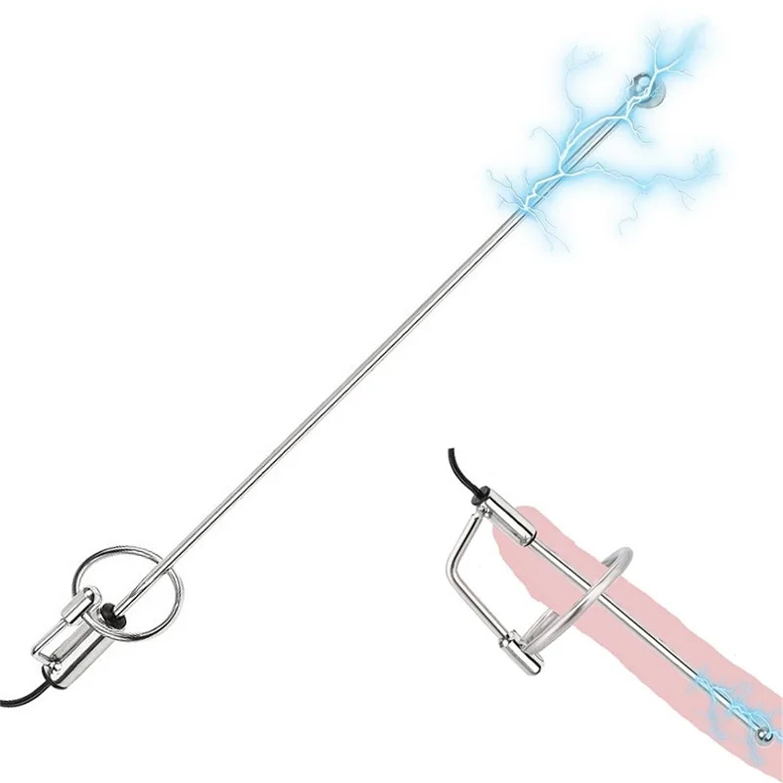 Premium Stainless Steel Urethral Plug with Adjustable Penis Ring - Male Enhancement & Pleasure Toy for BDSM, Solo Play & Couples Intimacy - Medical Grade Metal Catheter Sound for Safe Exploration