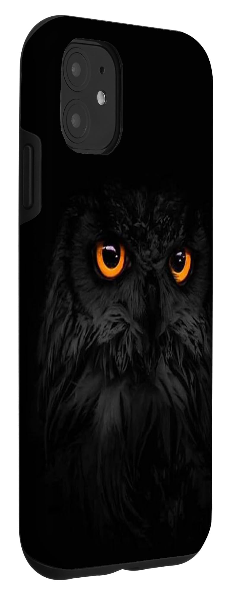 iPhone 11 Case Black Owl Anti-Scratch Protective Cover - Durable & Stylish for Everyday Use and Outdoor Adventures