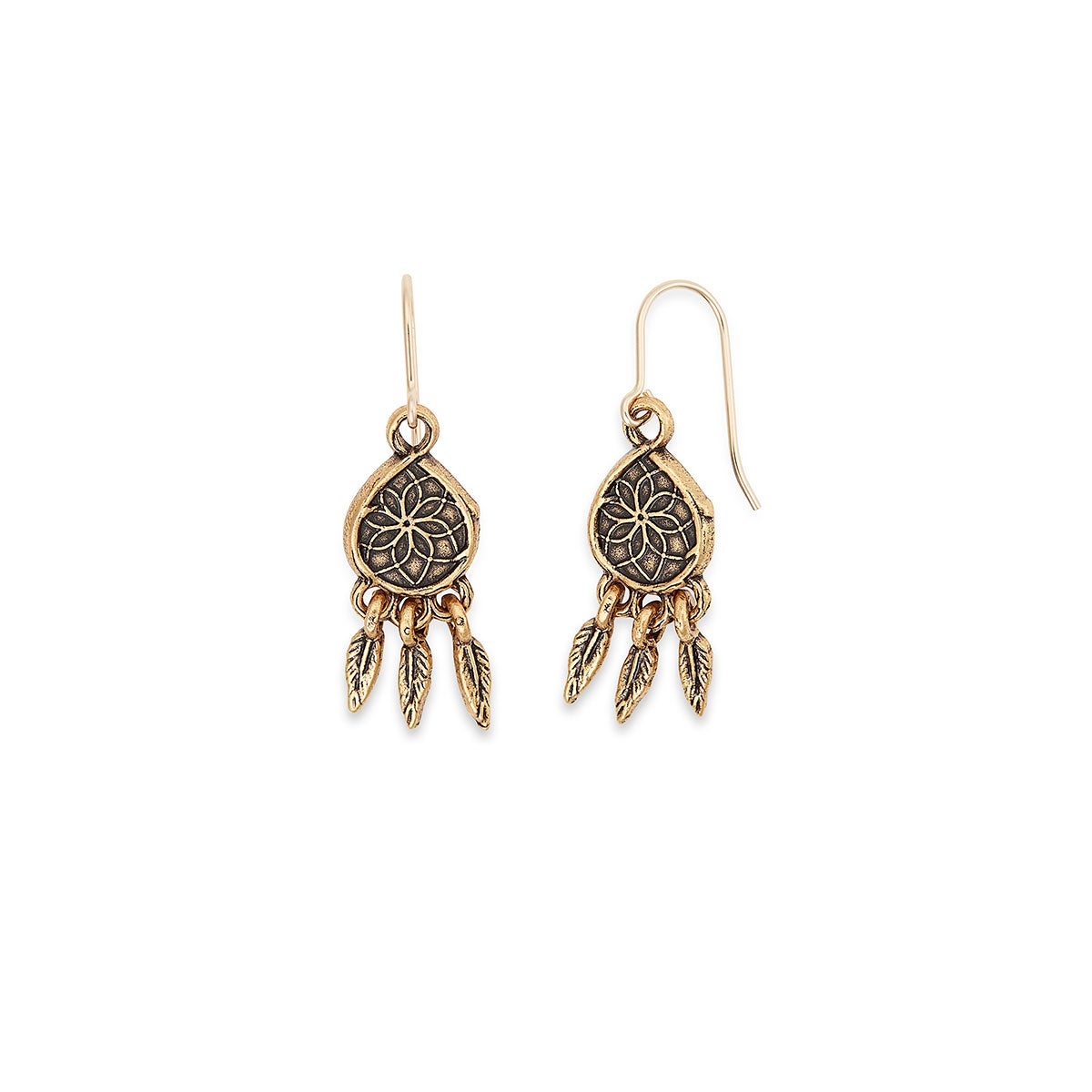 Dreamcatcher Hook Earrings - Boho Feather Dangle Earrings for Women, Handmade Native American Style Jewelry | Perfect for Festivals, Parties, and Everyday Boho Fashion