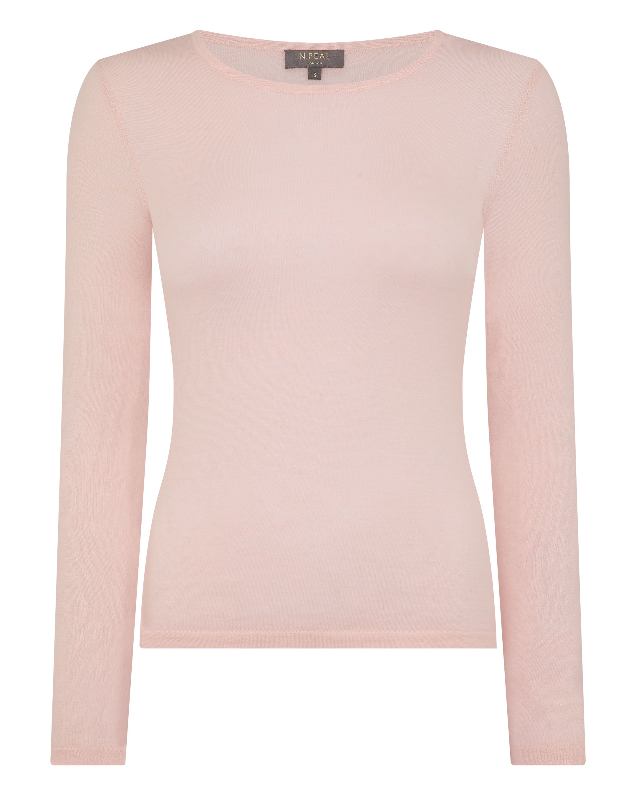 Premium Women's Cashmere Sweater - Soft Round Neck Blush Pink Top for Winter Warmth & Casual Elegance | Perfect for Office, Dates & Cozy Evenings