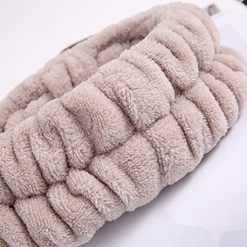 Elk Headband for Women & Girls - Soft Fleece Spa Facial Headband, Makeup Headwrap for Skincare & Hair Care - Perfect for Birthday, Christmas, Valentine's Day Gifts (Coffee Brown) | Great for Home Spa Days, Salon Visits & Self-Care Routines