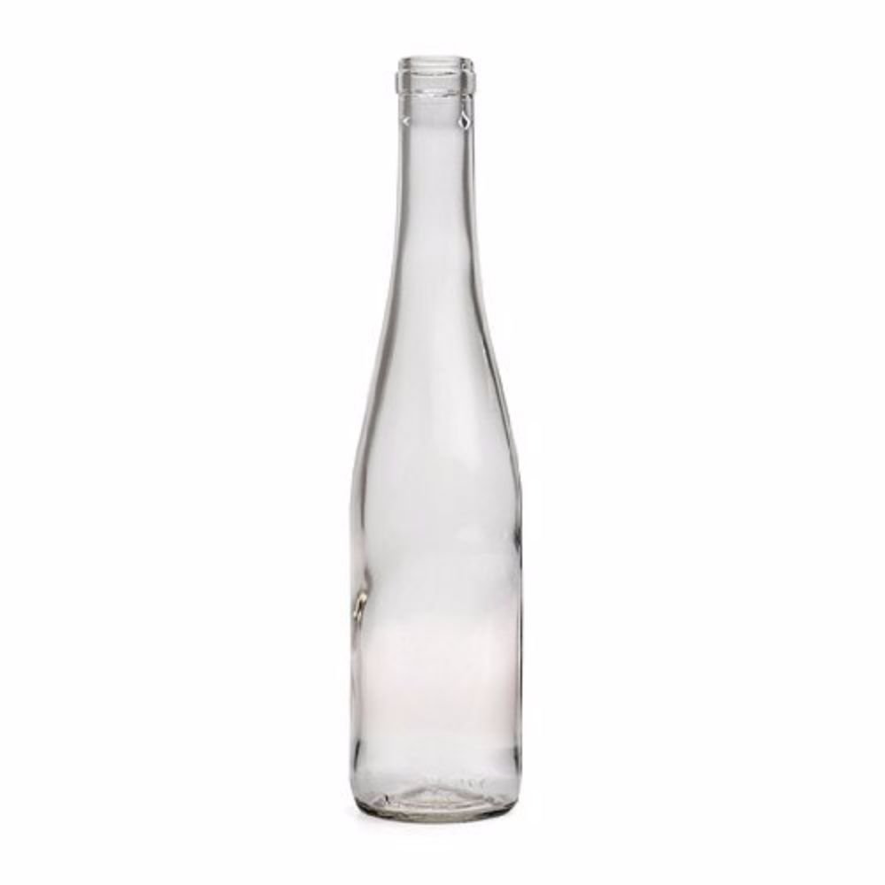 375ml Clear Split Wine Bottles with Cork Finish - Perfect for Homemade Wine, Olive Oil, and DIY Crafting