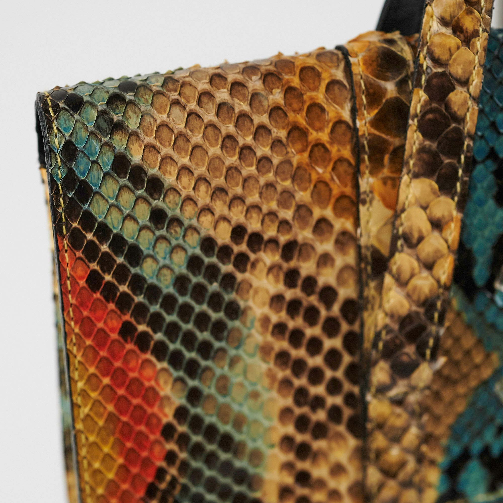 Chanel Multicolor Python Leather Handbag - Luxury Designer Crossbody Bag for Women, Perfect for Parties, Dates & Special Occasions