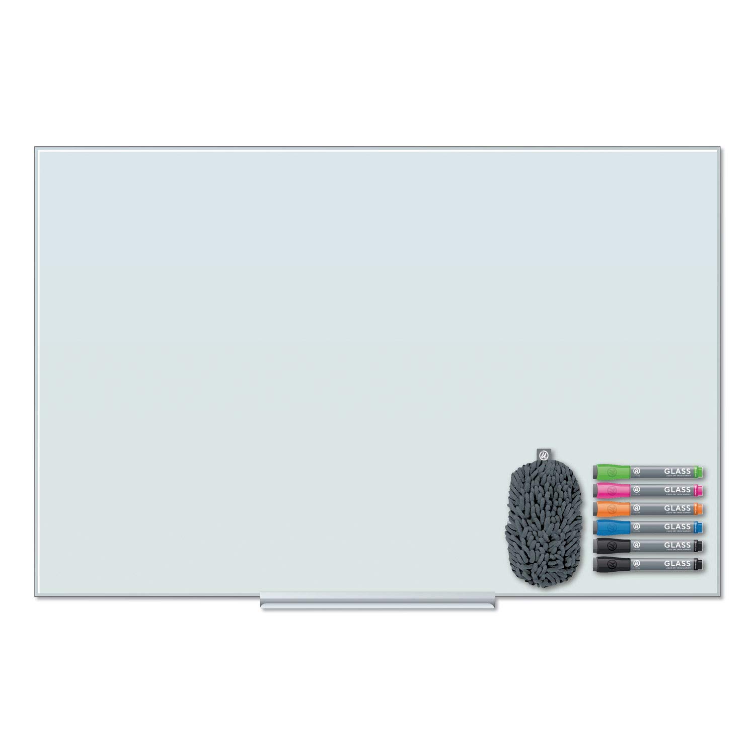 U Brands Floating Glass Dry Erase Board - 35