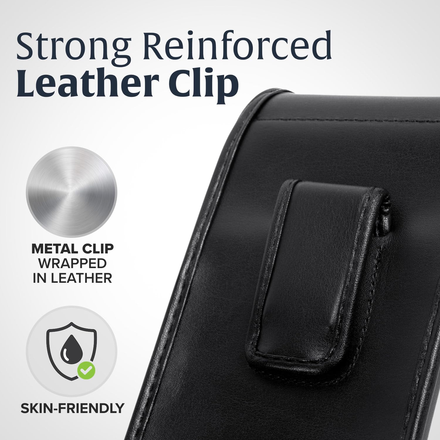 Premium Leather Phone Holster for Samsung Galaxy S25 Ultra/S20 Ultra - Magnetic Closure Belt Clip Holder for Men & Women - Perfect for Work, Hiking & Outdoor Activities