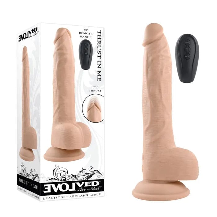 Evolved Thrusting Dildo - Realistic Thrusting Motion Adult Toy for Couples & Solo Play | Perfect for Roleplay, Spicing Up Relationships & Intimate Moments