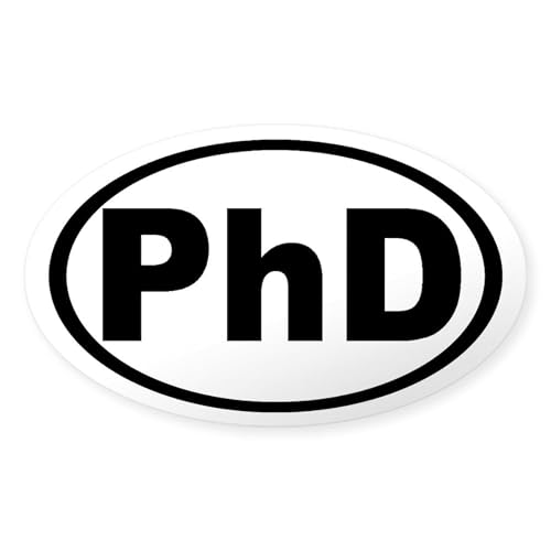 Clear - Phd Oval Sticker