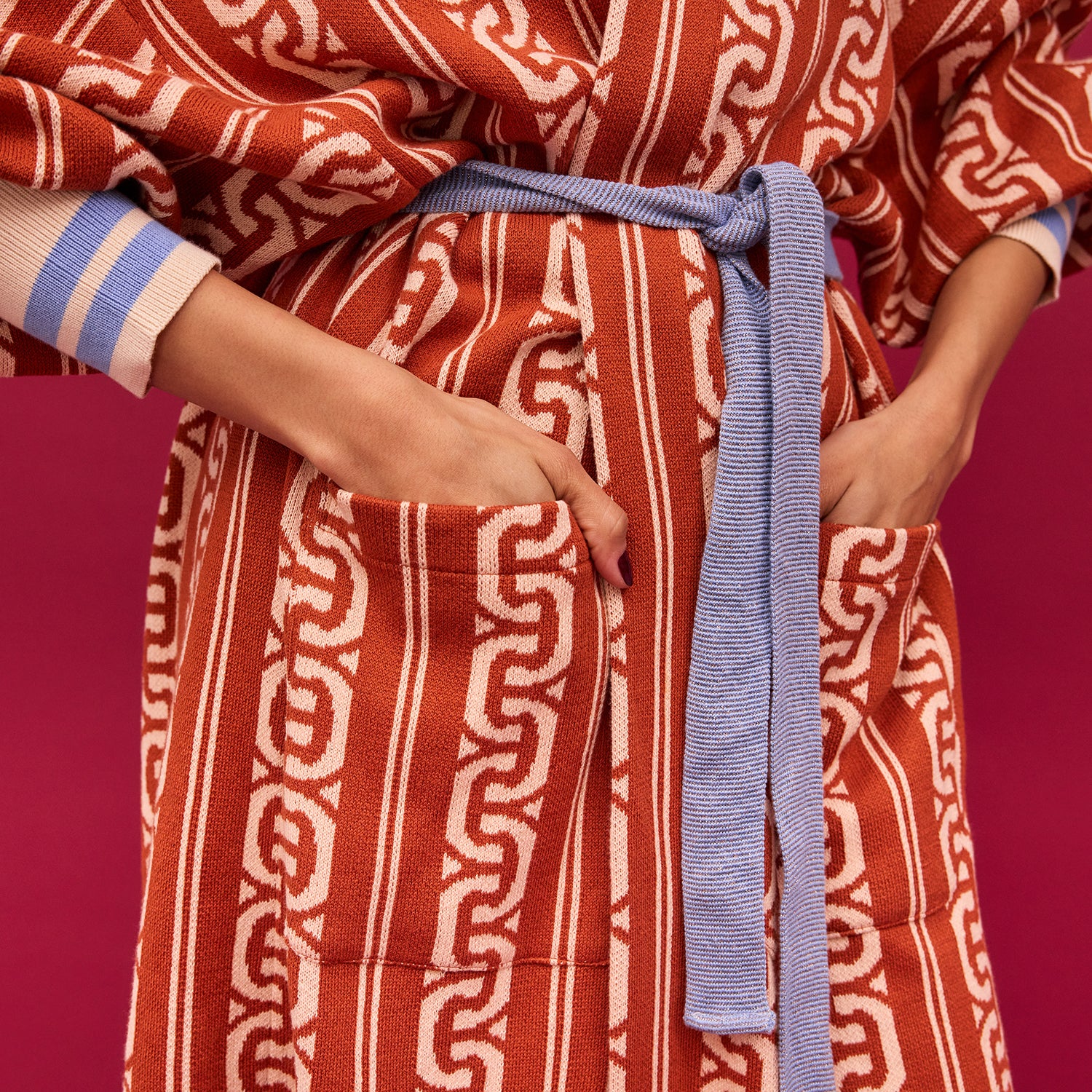 Fidel Jacquard Robe for Women - Luxury Kimono Style Bathrobe with Floral Pattern - Perfect for Spa, Bridal Shower, and Relaxation at Home