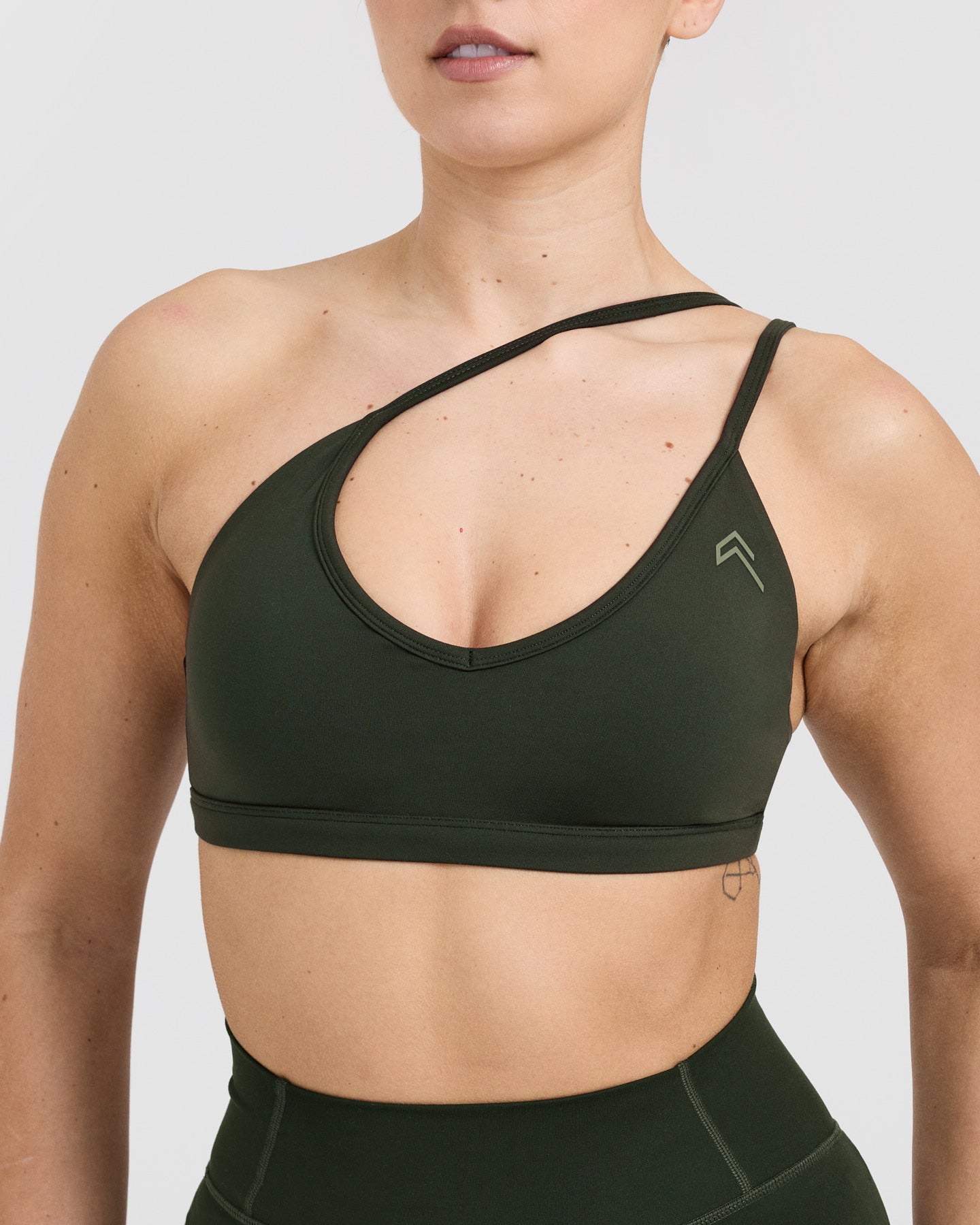 Timeless Strappy Bralette in Khaki - Comfortable Wireless Bra for Everyday Wear, Yoga & Lounge