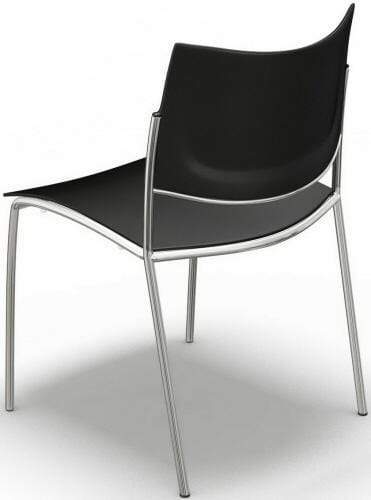 Safco Mayline Escalate Plastic Stack Chairs - Set of 4 Heavy Duty Stackable Chairs for Office, Classroom, Conference Room & Event Seating [ESC2]