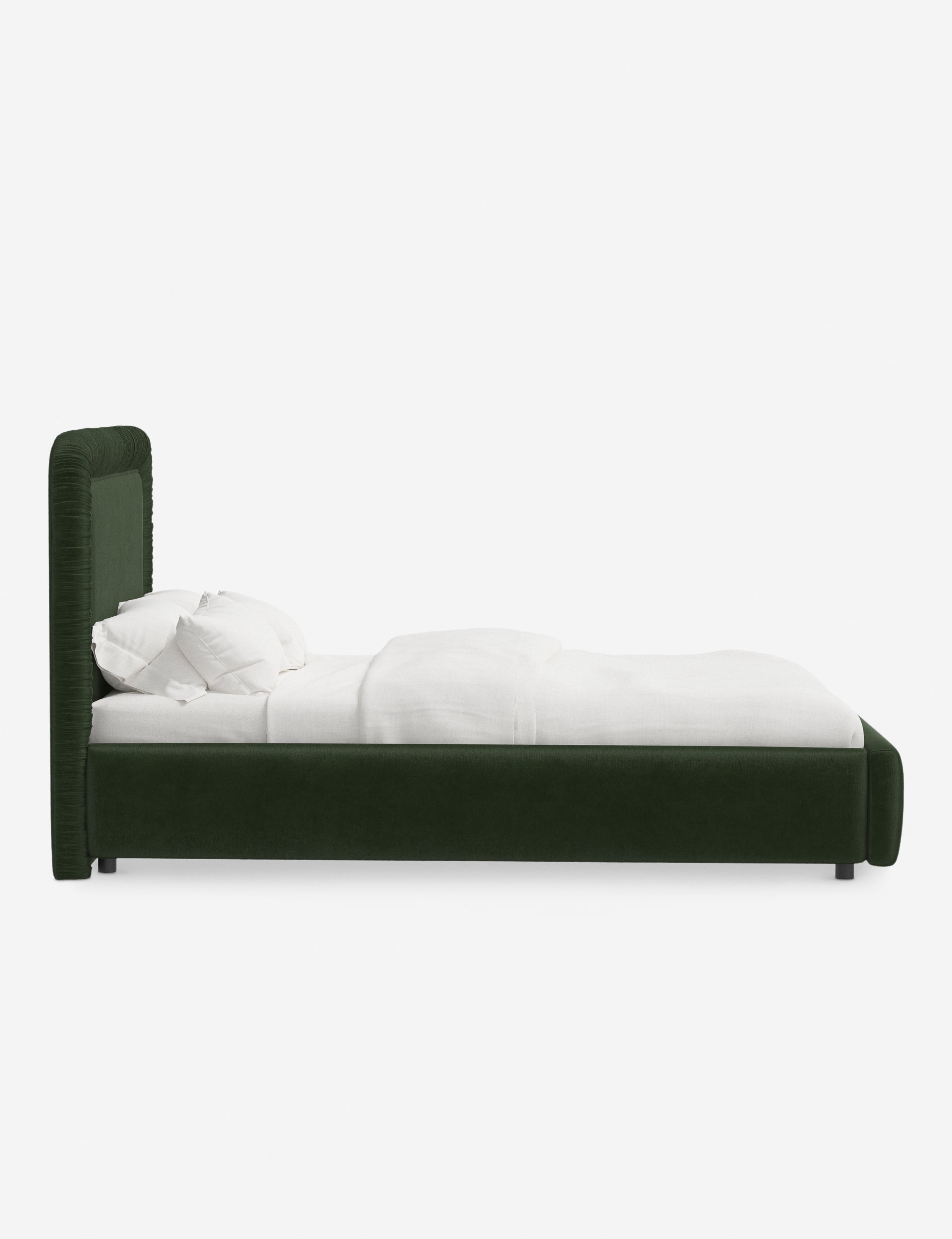 Courtet Platform Bed Frame - Modern Minimalist Wooden Bed with Storage - Perfect for Small Bedrooms, Guest Rooms & Studio Apartments