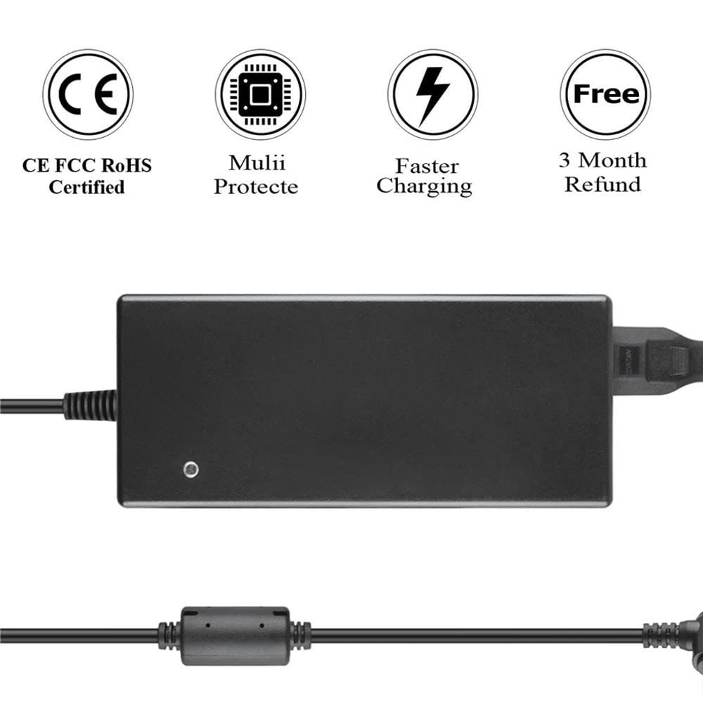 Dell Inspiron One 2320 AC Power Adapter Charger Cord - 90W Replacement Power Supply for Dell Desktop Computers - Perfect for Home Office & Gaming Setups