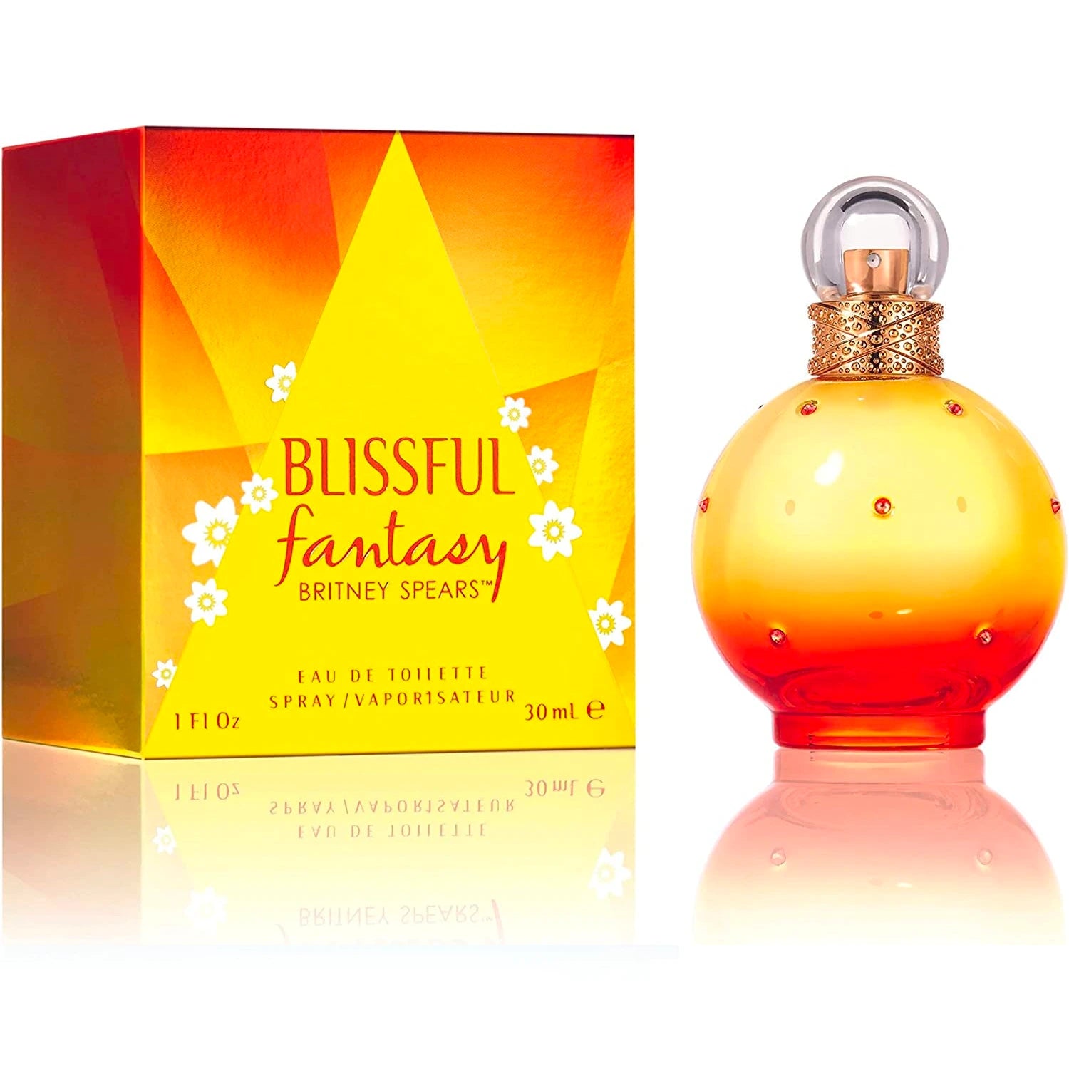 Britney Spears Fantasy Blissful 3.3 oz Eau de Toilette for Women | Floral Fruity Perfume | Daytime & Nighttime Wear