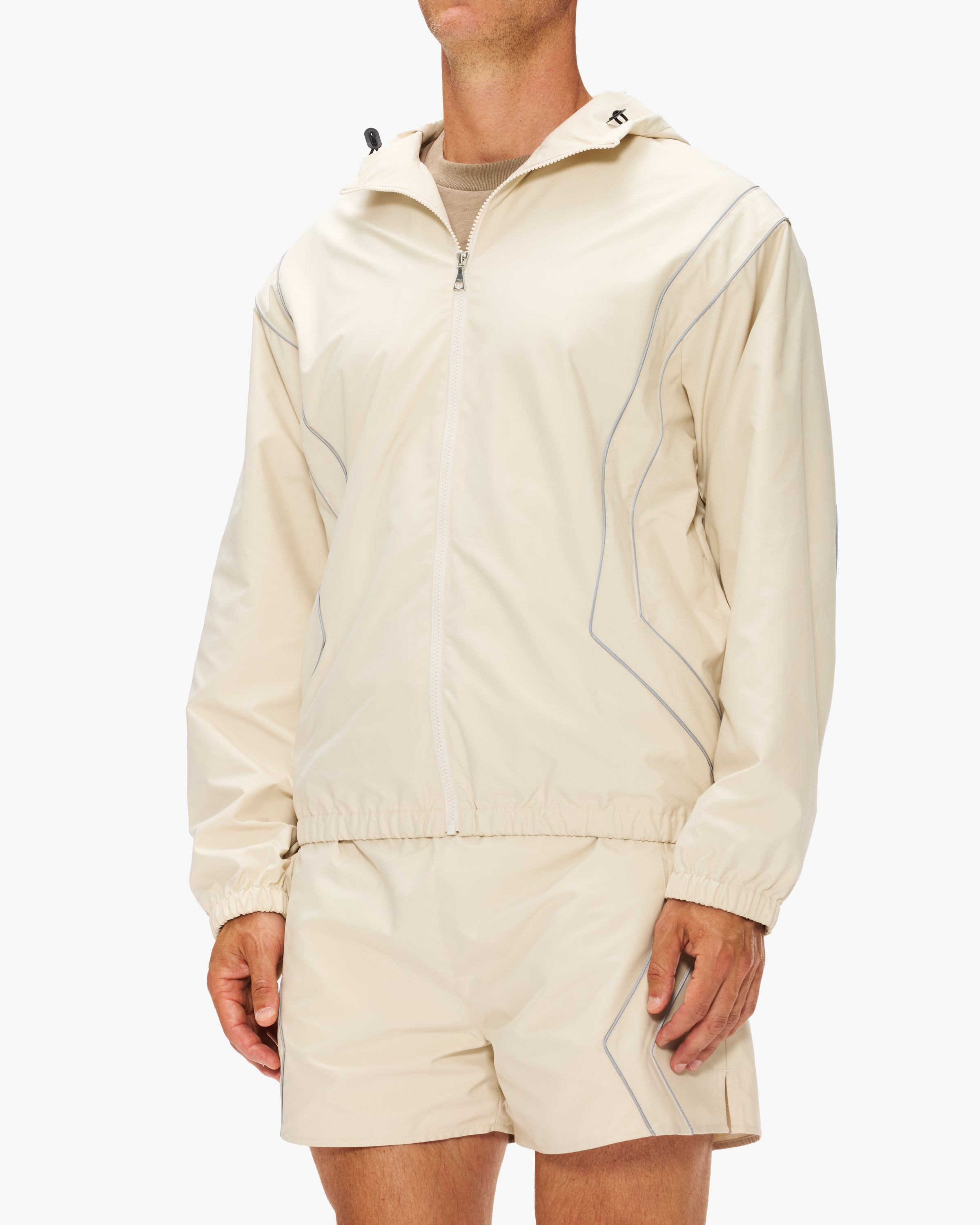John Elliott Panelled Nylon Anorak Jacket - Lightweight Waterproof Windbreaker for Men | Perfect for Outdoor Hiking, Travel & Urban Streetwear