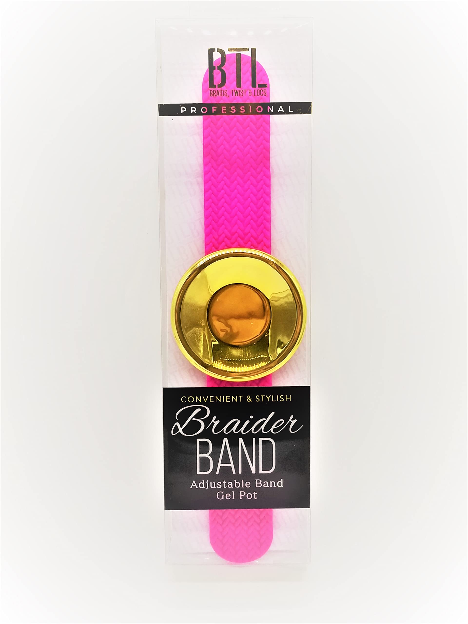 BTL Braider Band Adjustable Hair Styling Gel Pot - Perfect for Twist Outs, Braids & Natural Hairstyles - Salon Quality Hair Gel for Women & Men