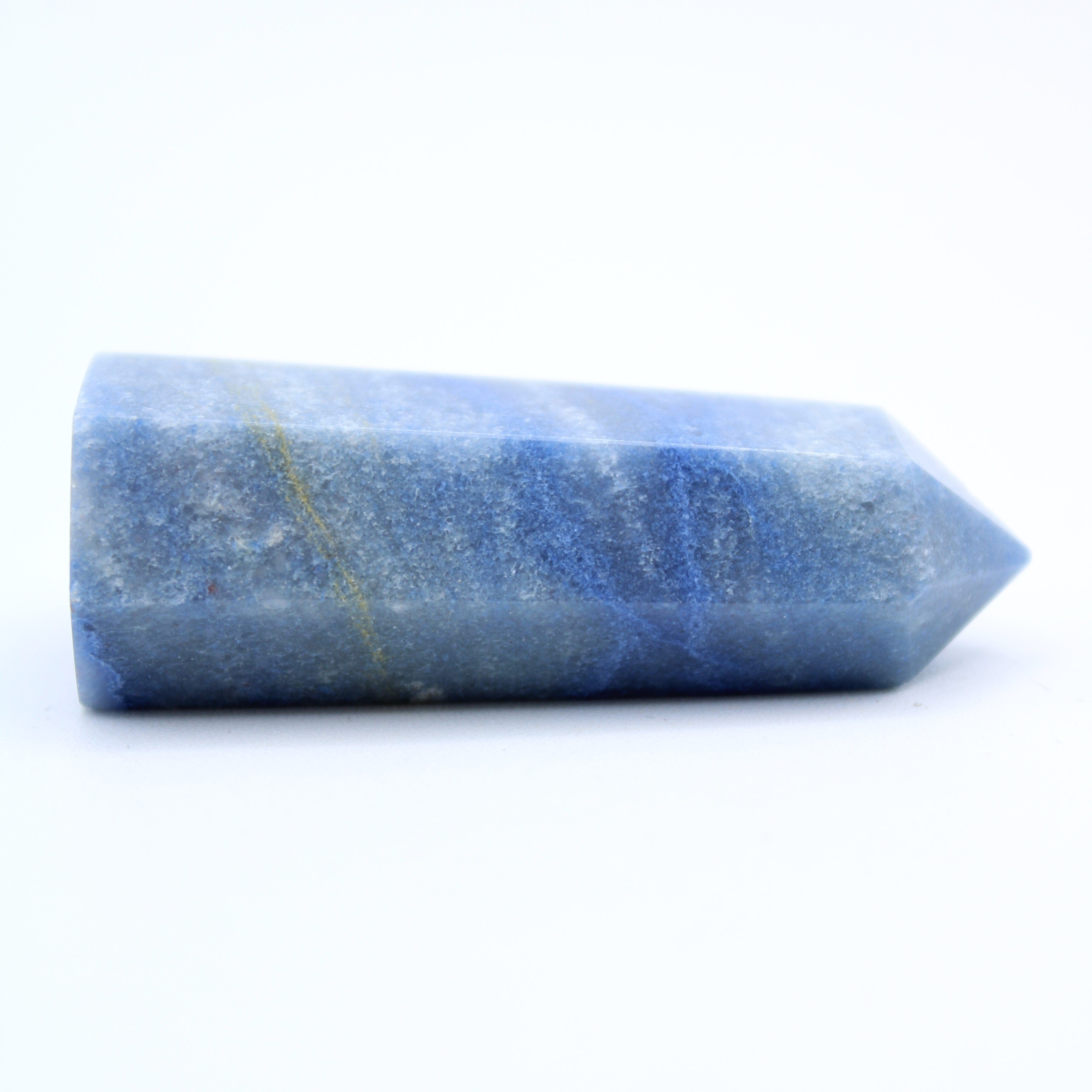 Blue Quartz Crystal Tower - Natural Healing Stone for Home Decor, Meditation & Energy Cleansing | Perfect for Office Desk, Yoga Space & Gift Giving