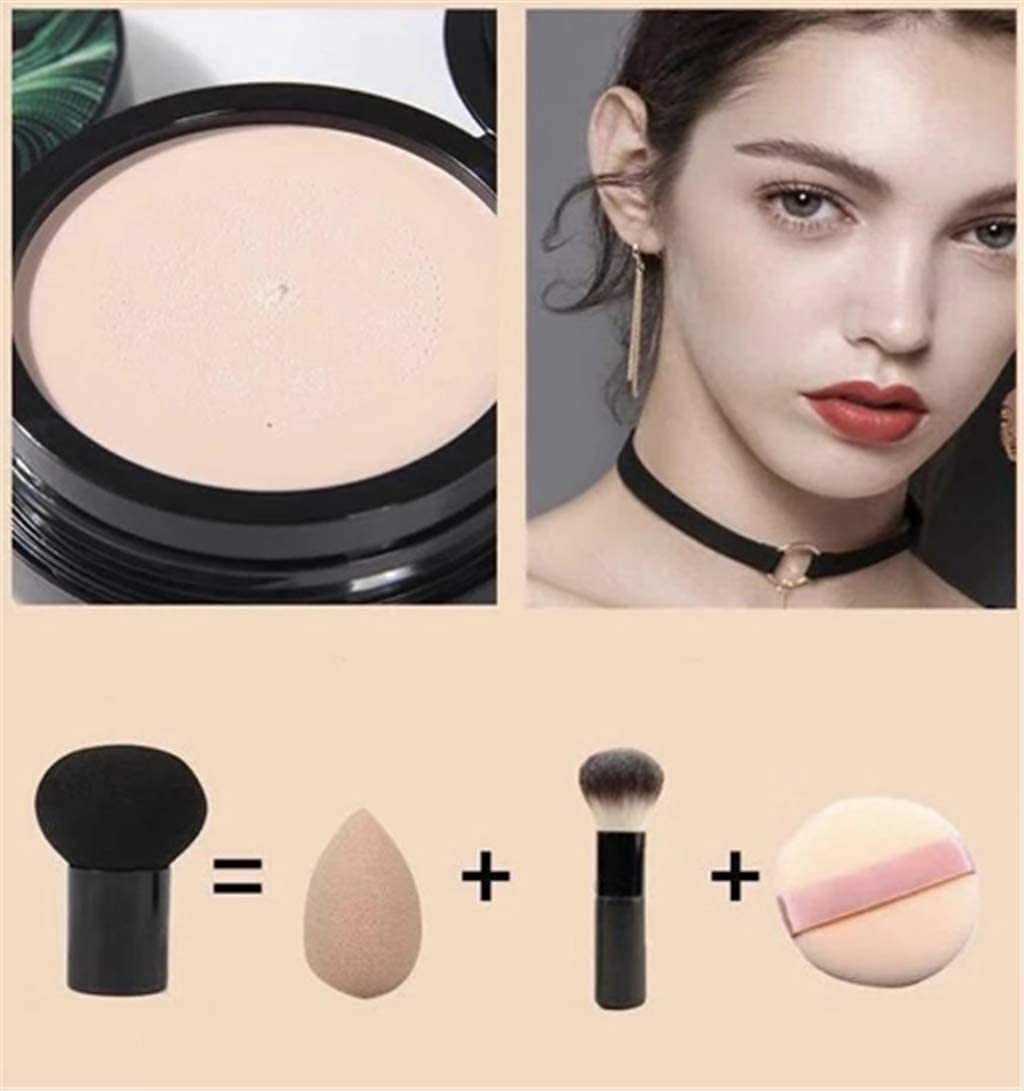 SKINPLUS 3-in-1 CC BB Cream Waterproof Foundation with Air Cushion Applicator - Long Lasting Full Coverage Makeup for Daily Wear & Special Occasions