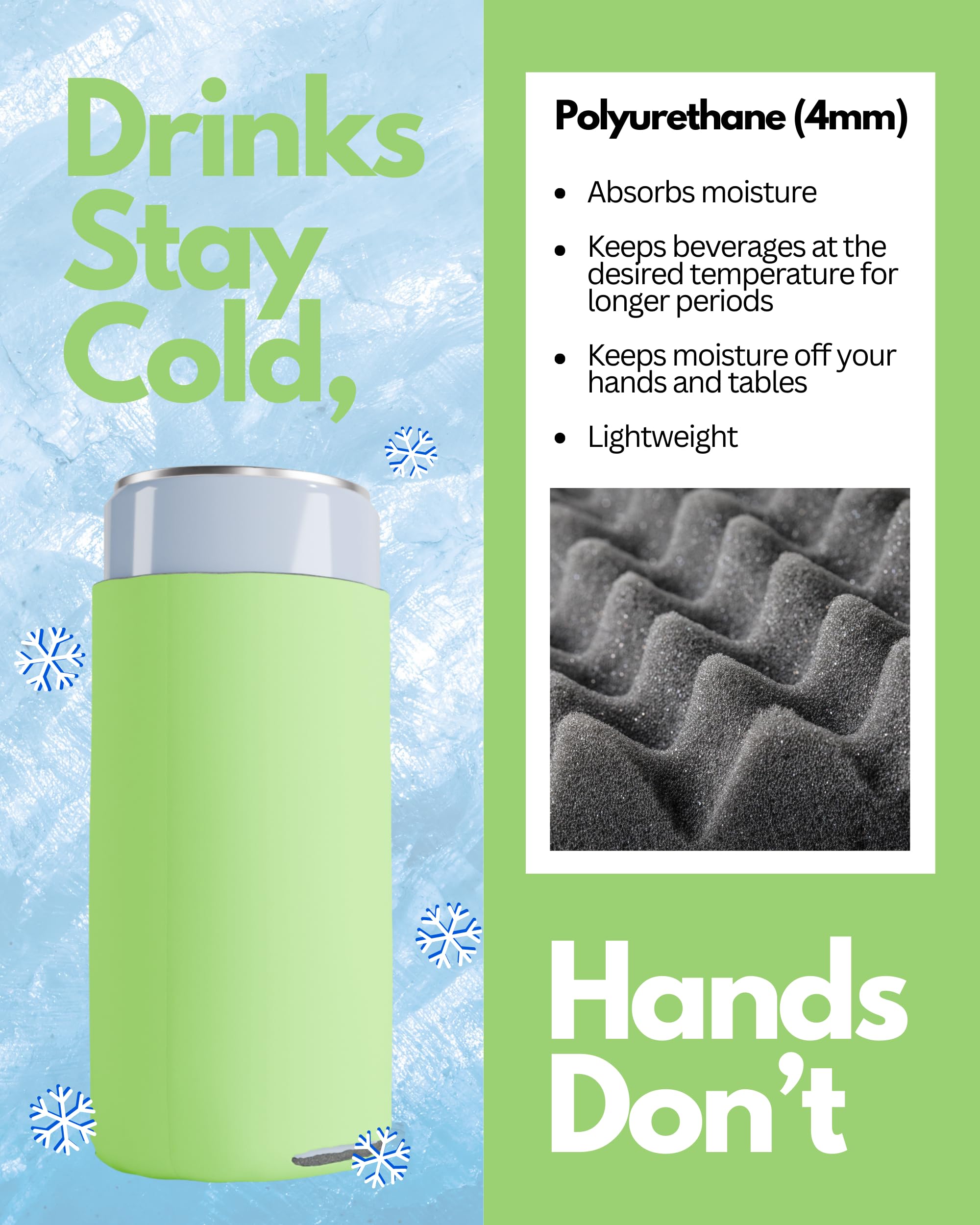200 Pack Neon Green Blank Slim Can Cooler Sleeves - Customizable Sublimation Beer & Seltzer Insulators for 12oz Tall Cans | Skinny Collapsible Drink Sleeves | Perfect for Parties, BBQs, and Outdoor Events