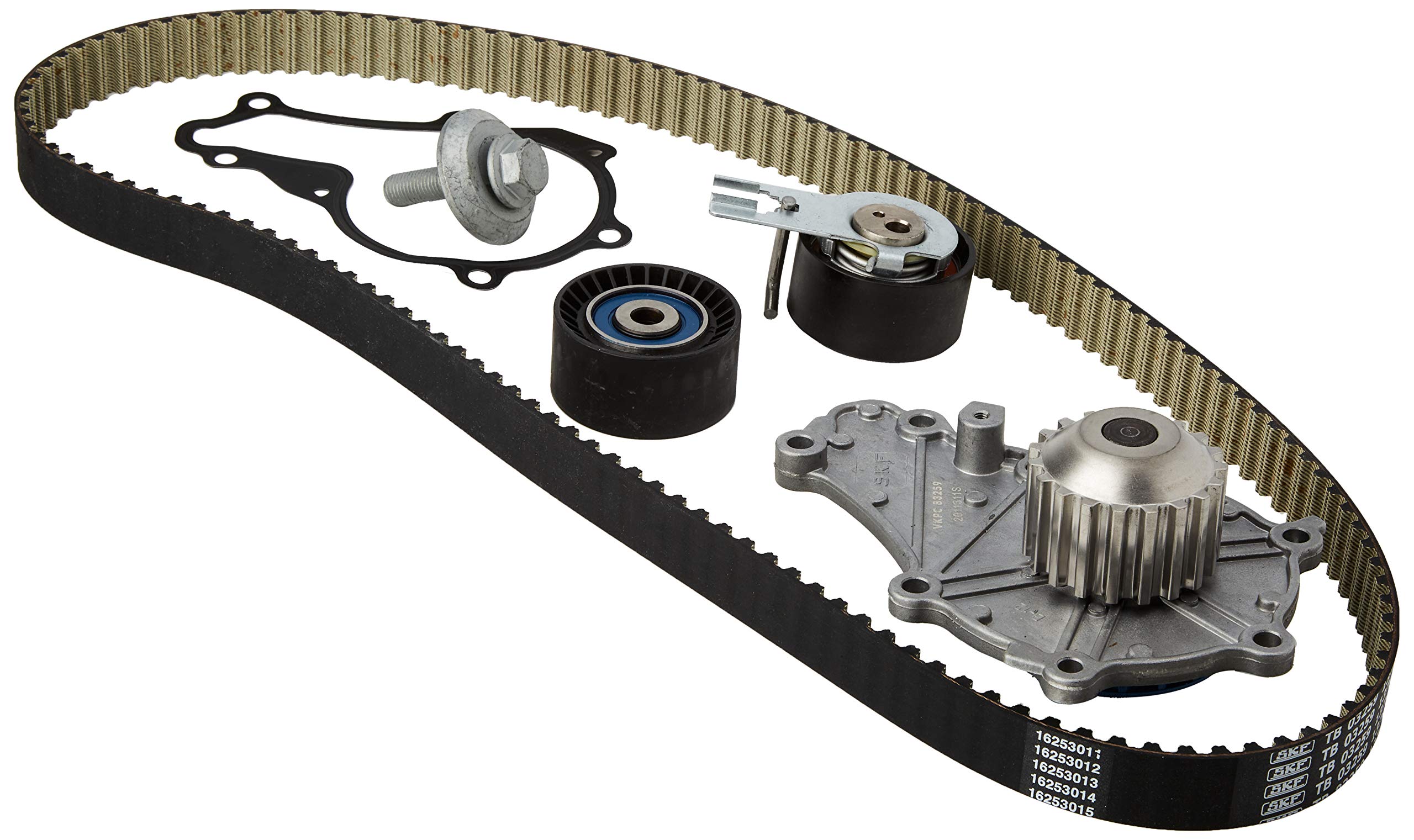 SKF VKMC 03259 Timing Belt & Water Pump Kit - Premium Replacement for Ford, Chevy, Dodge - Durable Black Belt & Pump Combo - Perfect for Engine Maintenance & Performance Upgrades
