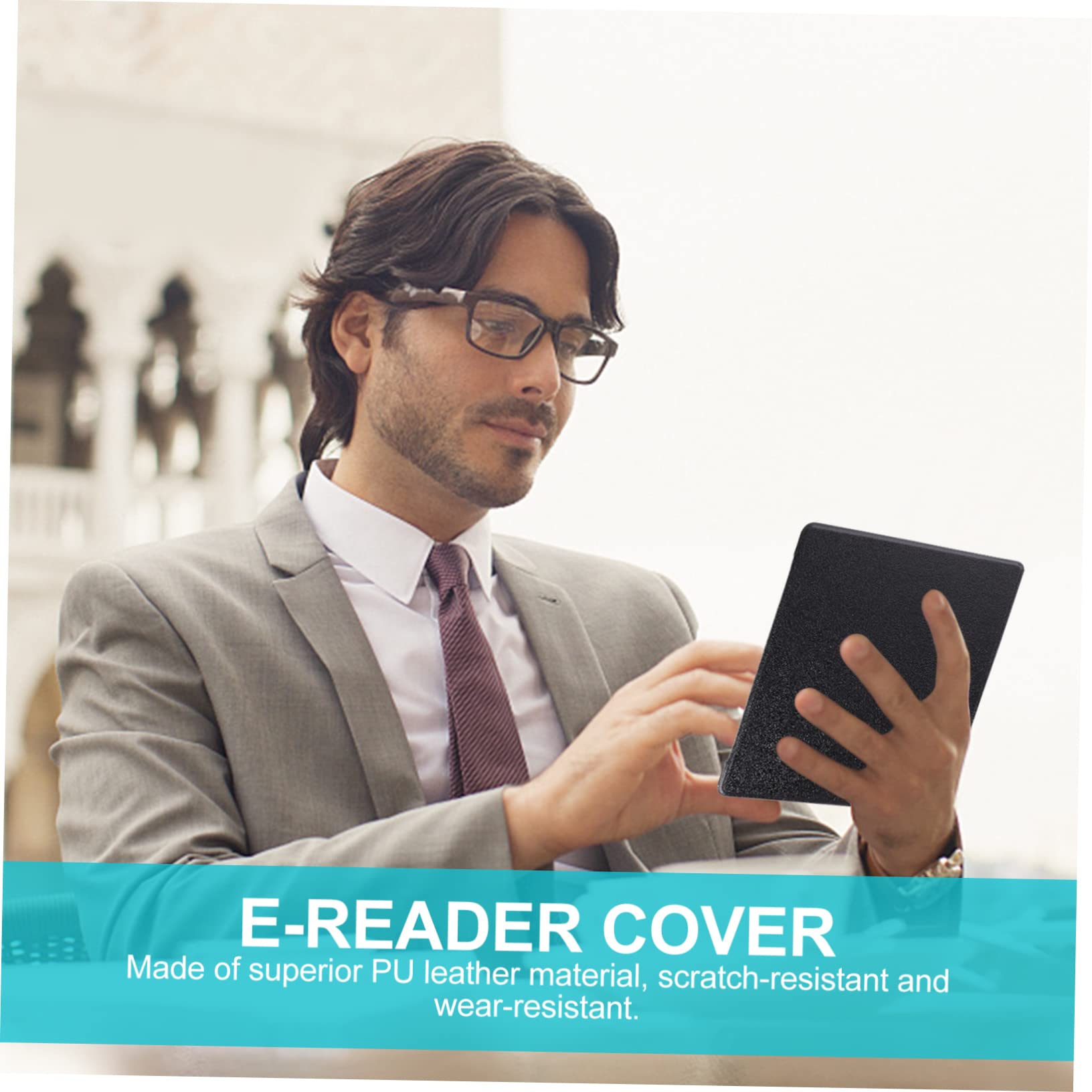 GAROZATION Auto Wake Tablet Case - Premium PU Leather Protective Cover for Ereaders & Tablets - Perfect for Reading, Travel & Daily Use