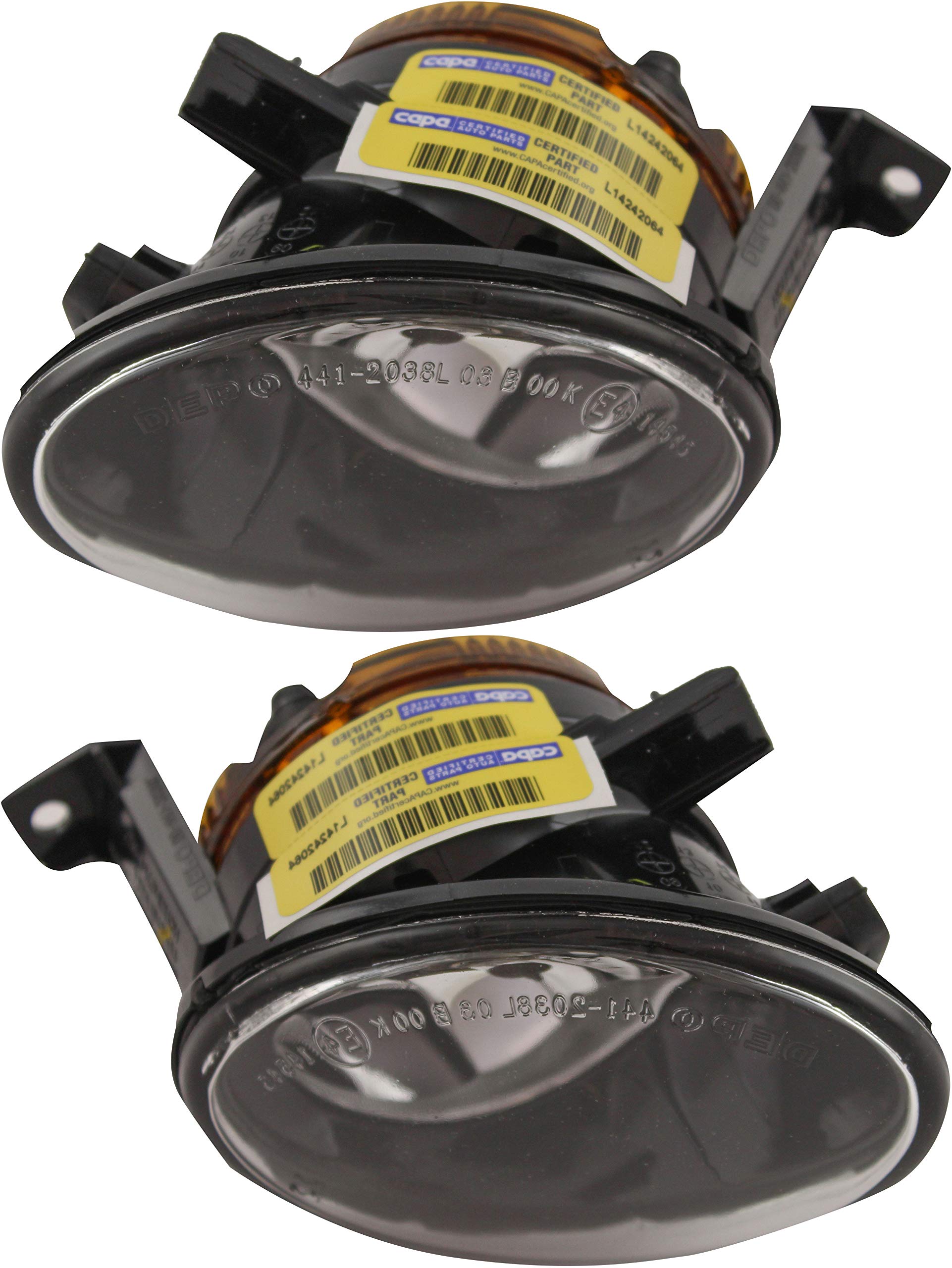 Volkswagen Tiguan Fog Lights Replacement Kit - Driver & Passenger Side Compatible with 2012-2017 Models | Durable All-Weather Fog Lamps for Enhanced Visibility in Rain, Snow & Foggy Conditions