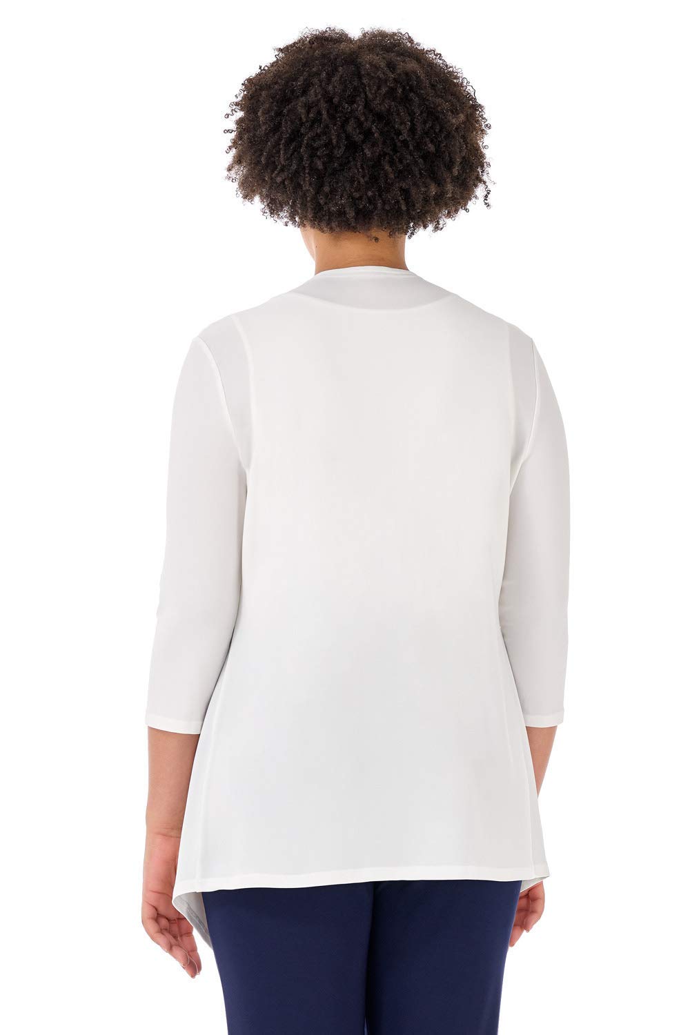Rekucci Plus Size Soft Knit Cardigan for Women - Stylish Travel Wrap Jacket for Curvy Ladies | Perfect for Airplane, Office & Casual Outings