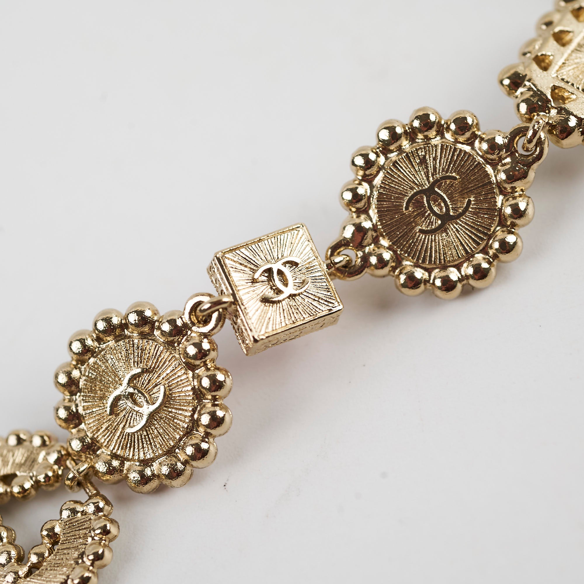 Chanel Chain Fancy Belt 21k Gold Plated - Luxury Women's Fashion Accessory for Party, Wedding & Evening Outfits