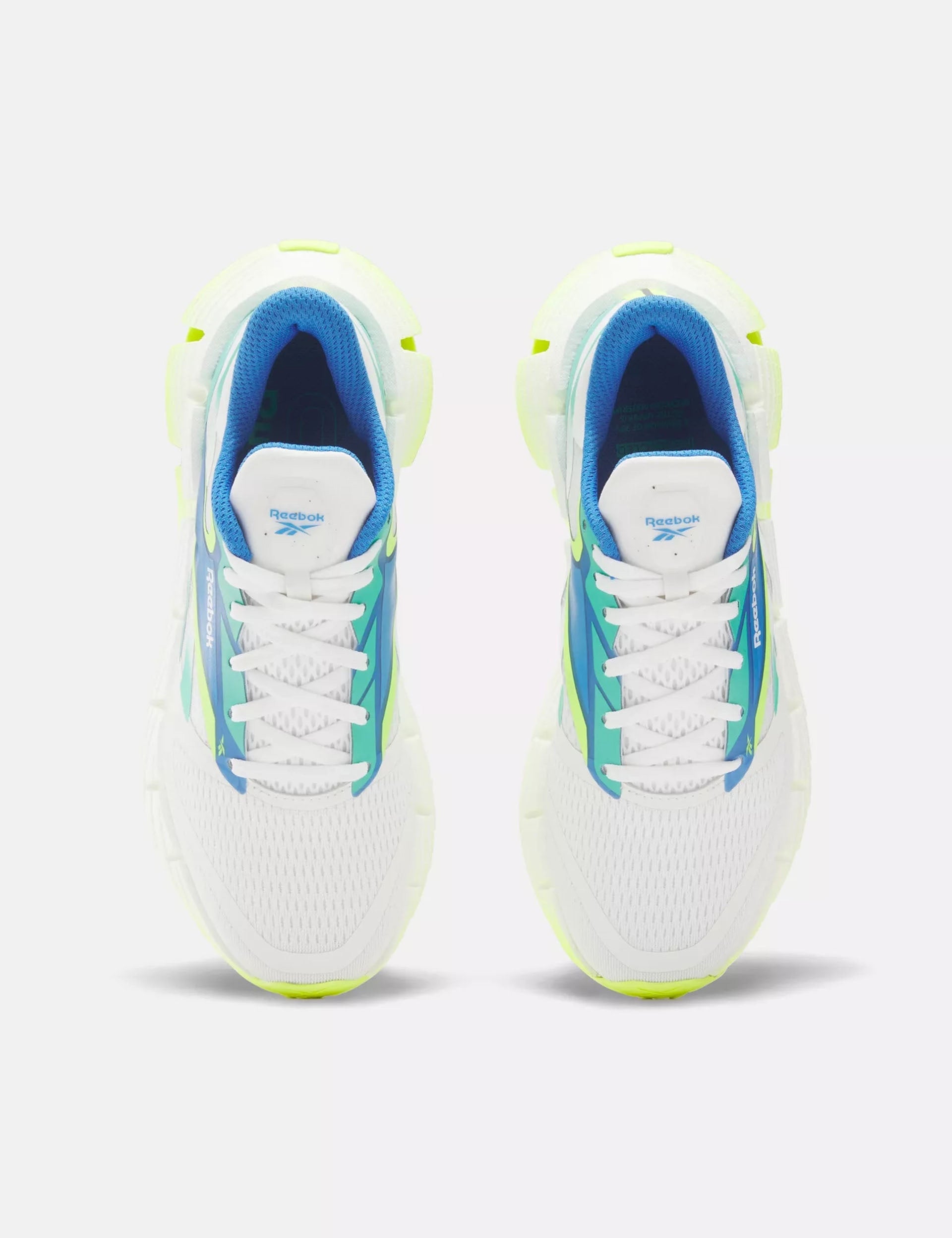FloatZig 1 Running Shoes for Men & Women - White/Unleashed Green/Digital Lime - Lightweight Athletic Sneakers for Jogging, Gym Workouts & Casual Wear