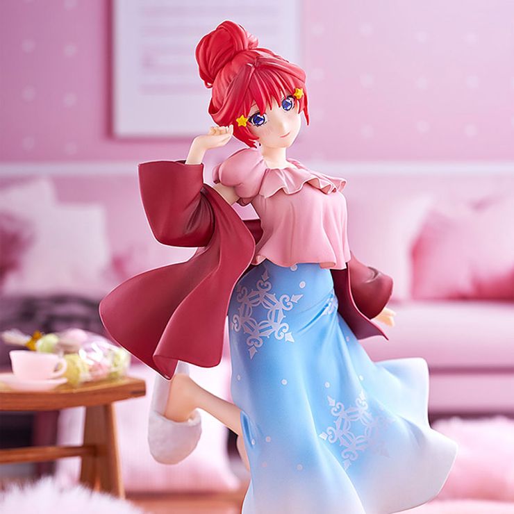 Bandai Ichibansho The Quintessential Quintuplets Itsuki Nakano Loungewear Ver. Anime Figure - Perfect for Anime Collectors, Home Decor, and Gift Giving