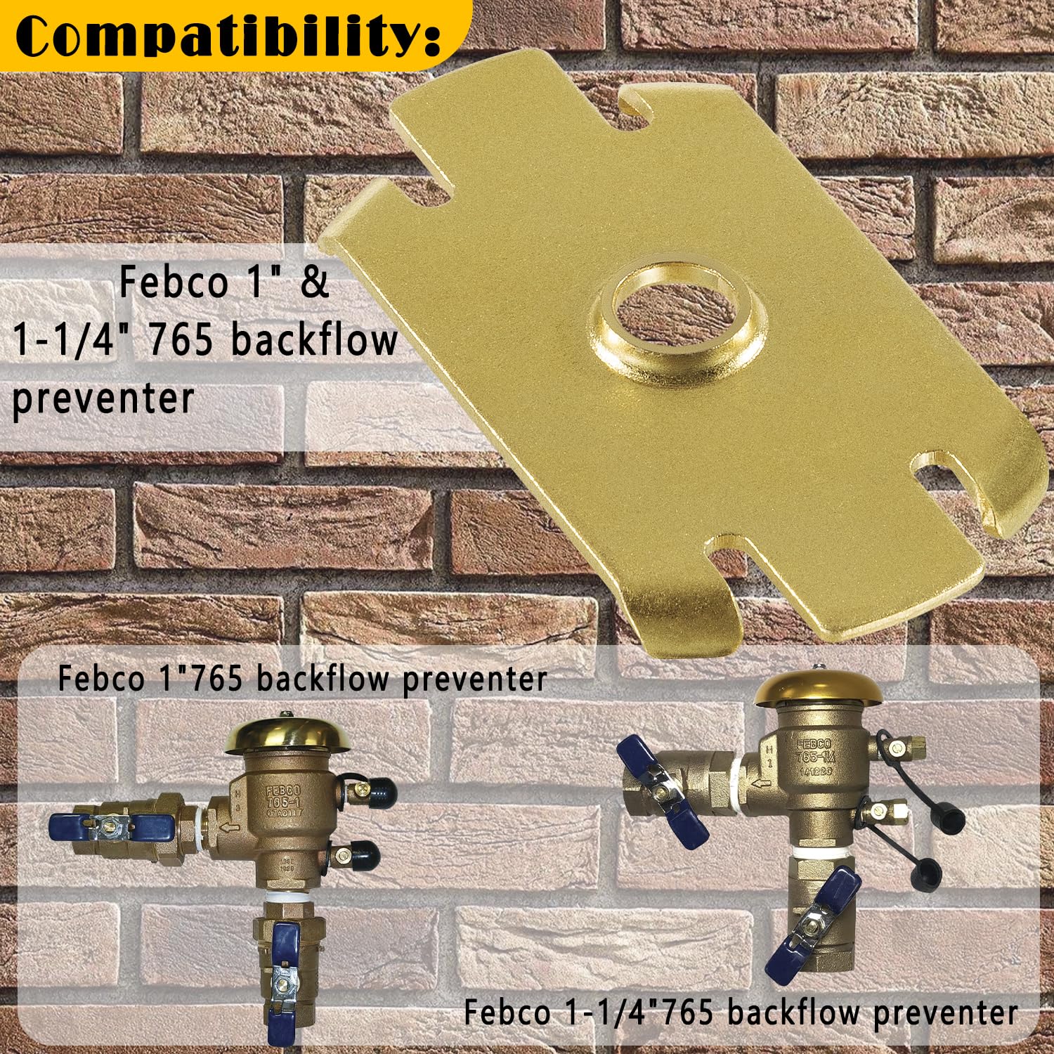 Febco 765 Brass Retainer Clip - Compatible with 1