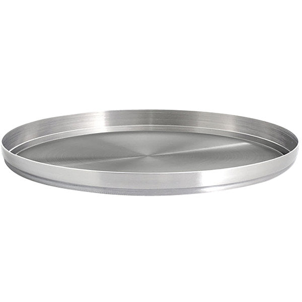 Premium FOH Soho 12-Piece Round Stainless Steel Dinner Plates Set - Elegant Silver Tableware for Fine Dining, Restaurants & Home Entertaining