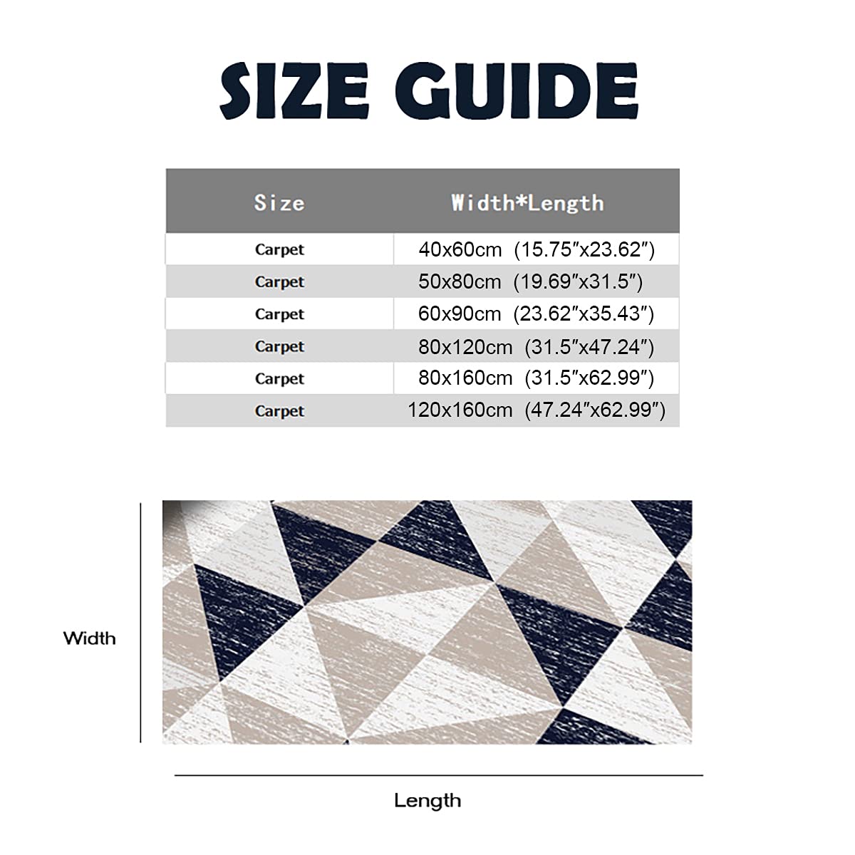 31.5x47.24 Inch Modern Geometric Print Non-Slip Washable Area Rug - Soft Living Room Carpet for Bedroom, Dining Room & Home Decor - Perfect for Cozy Spaces & High-Traffic Areas